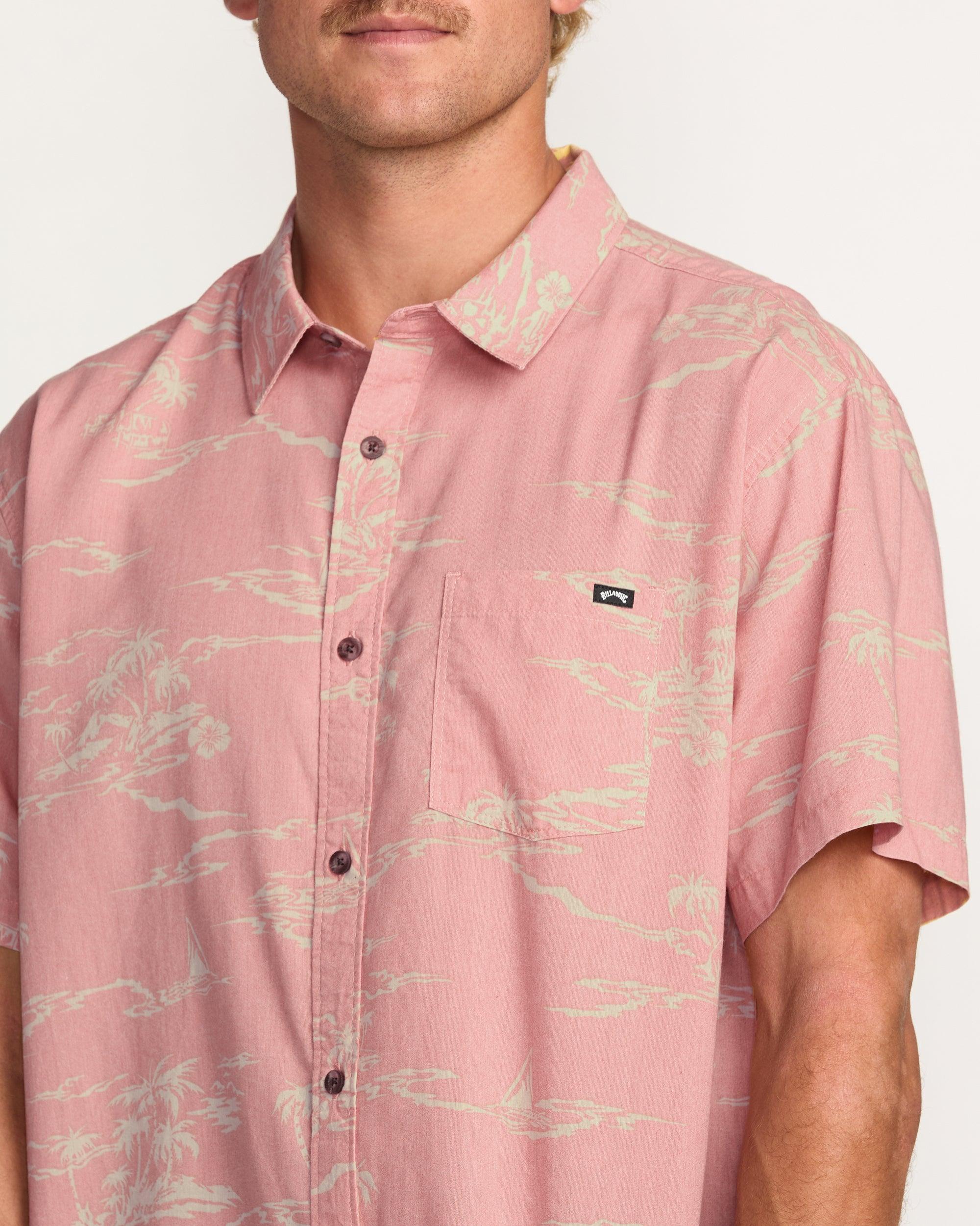 Sundays Short Sleeve Shirt - Dust Red Male Product Image