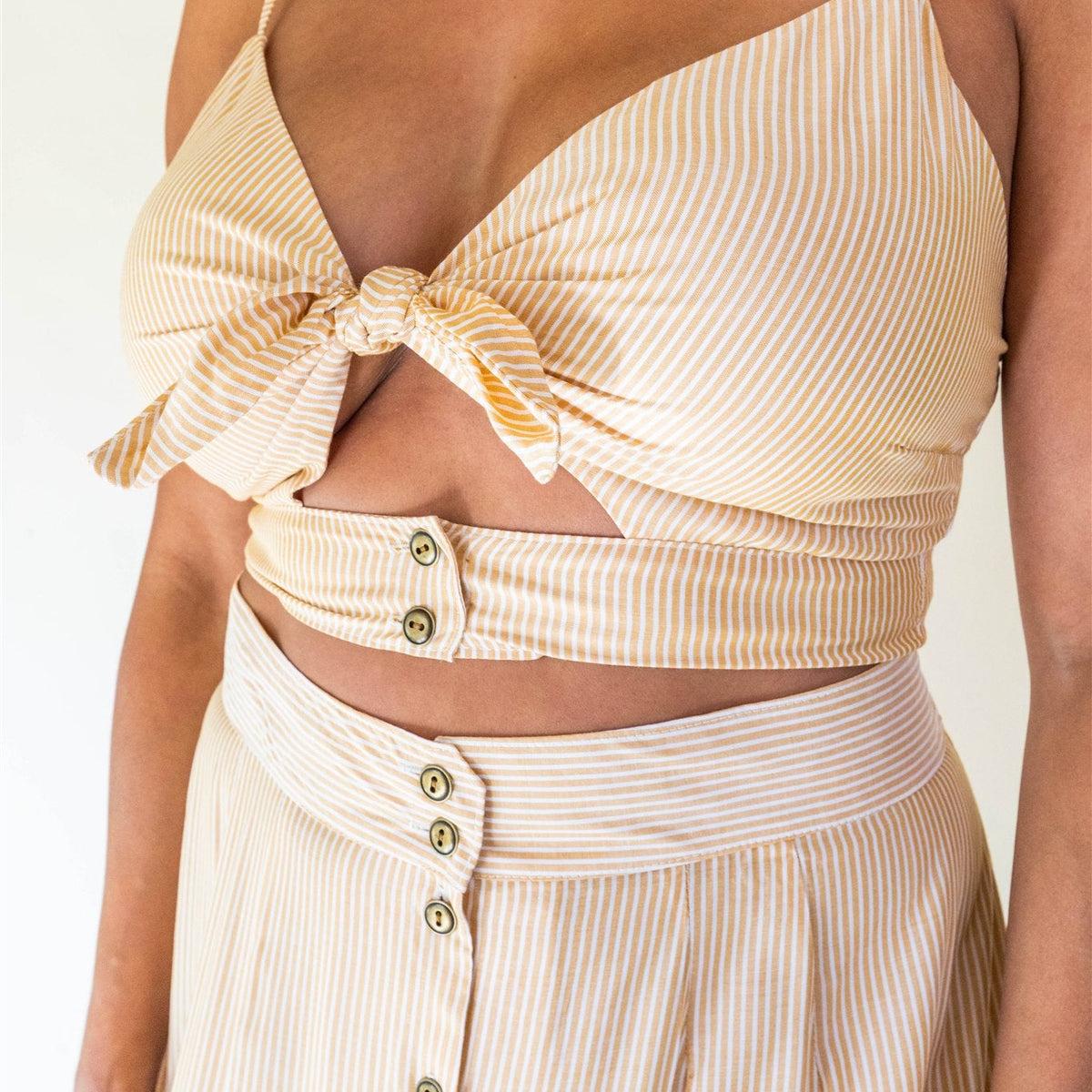 Dee Dee Top in Yellow Stripe Product Image