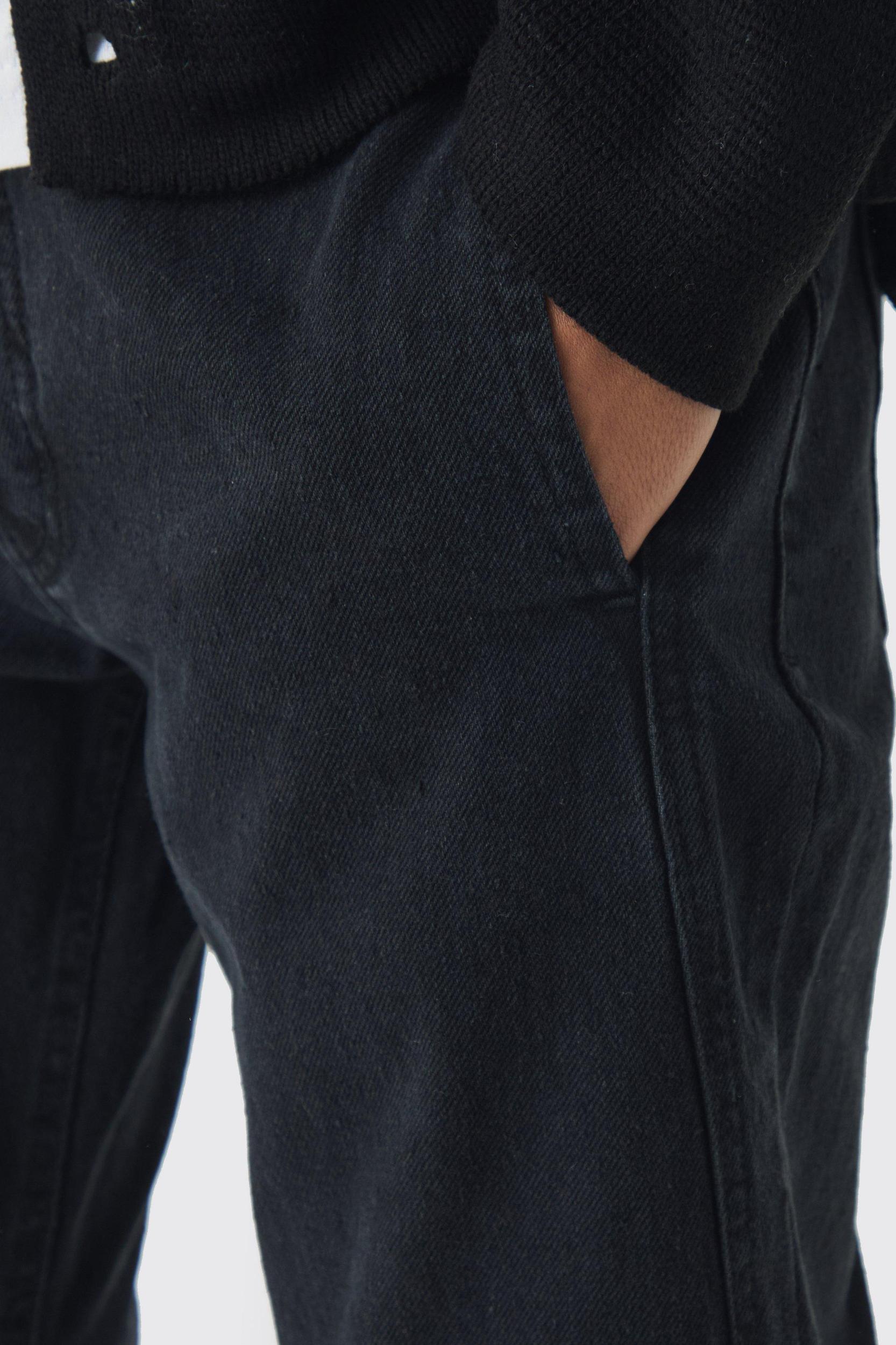 Slim Flared Panelled Jeans | boohooMAN USA Product Image