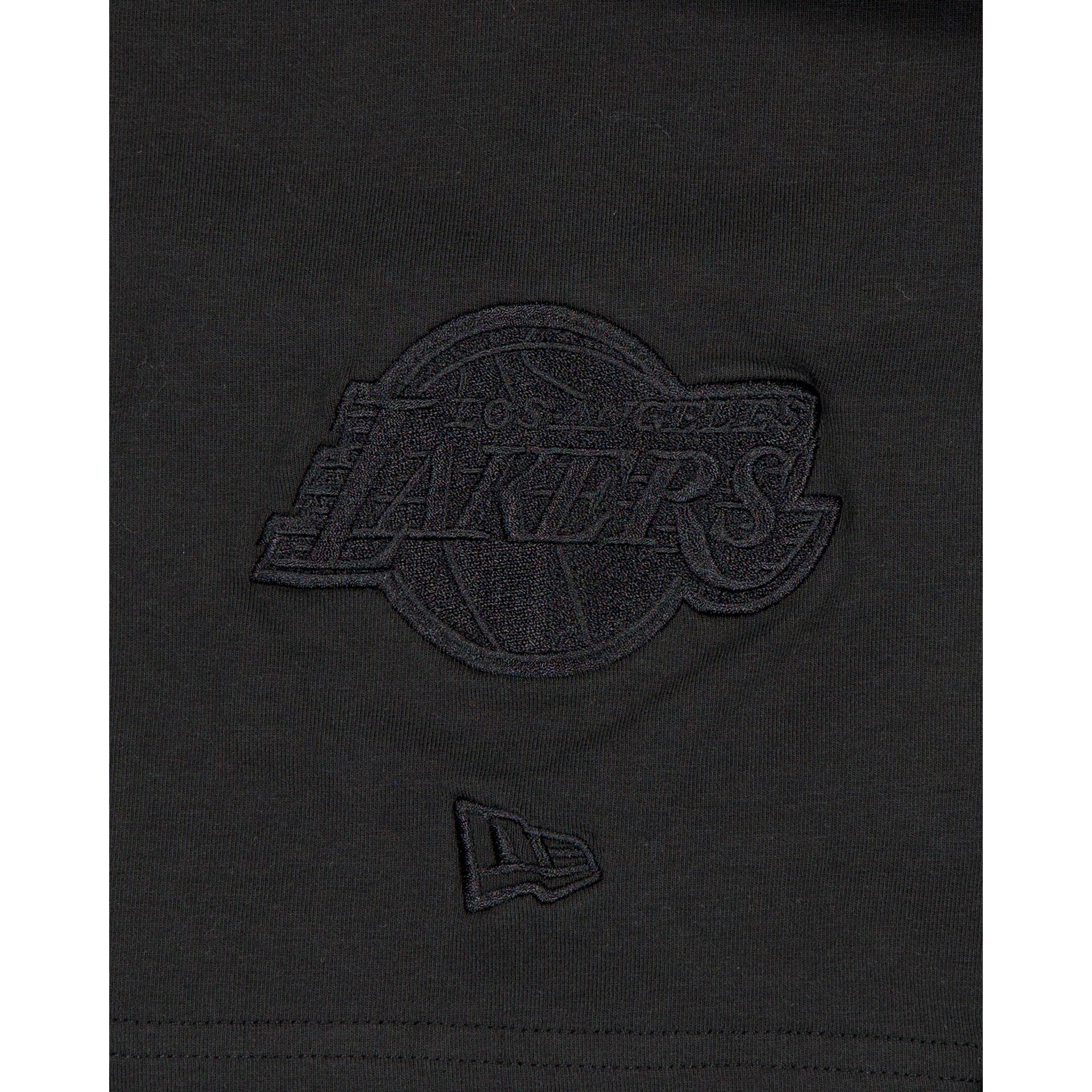 Los Angeles Lakers Black on Black Logo Select T-Shirt Male Product Image