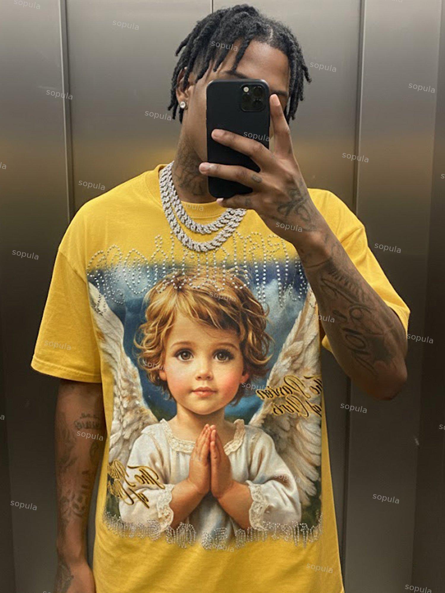 Child Of God Prayer Print Cropped T-shirt Product Image