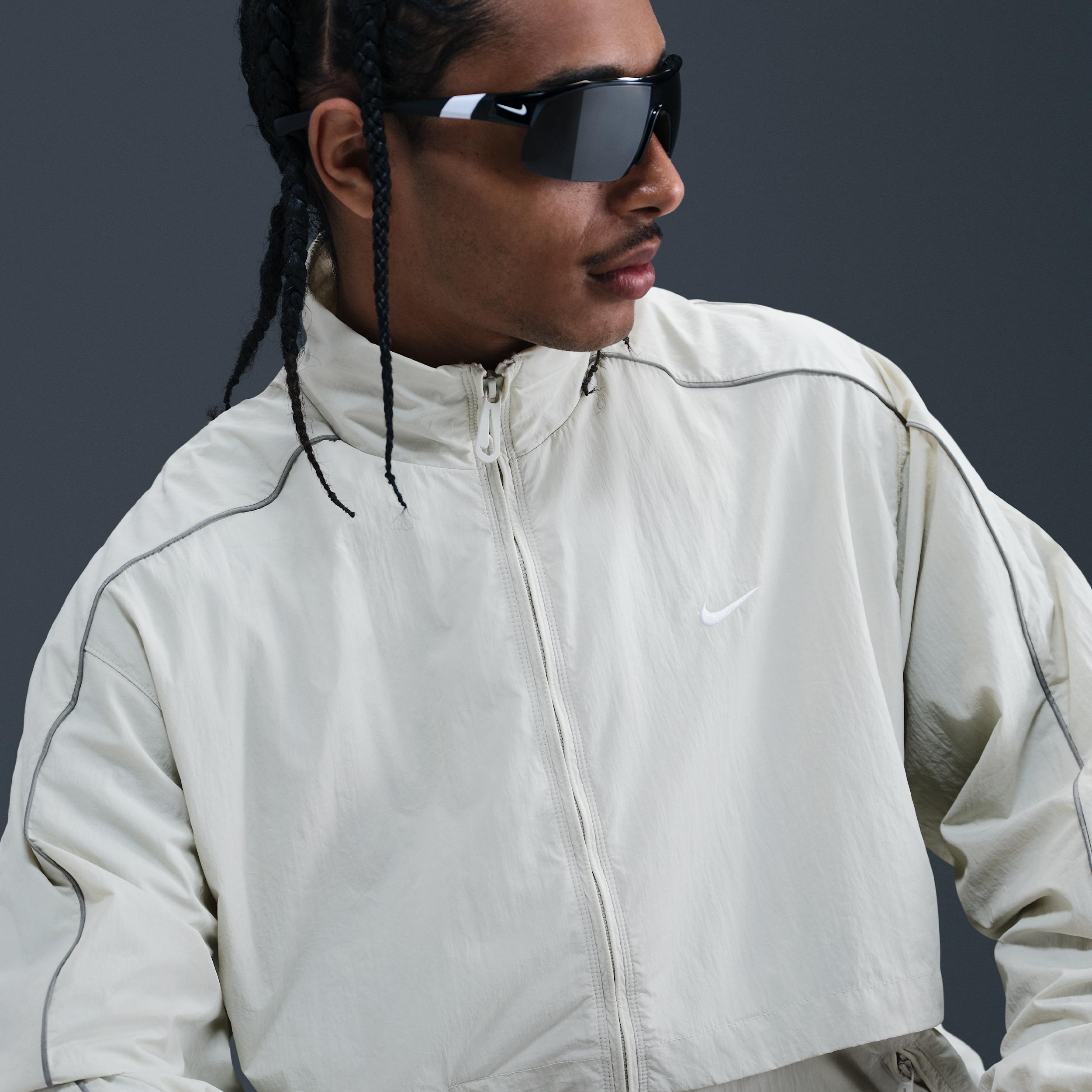 Mens Nike Sportswear Solo Swoosh Woven Track Jacket | FB8622-072 Product Image