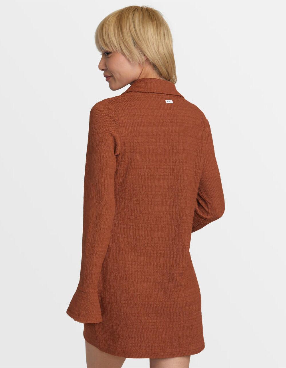 RVCA Sundae Womens Mini Dress - RUST Product Image