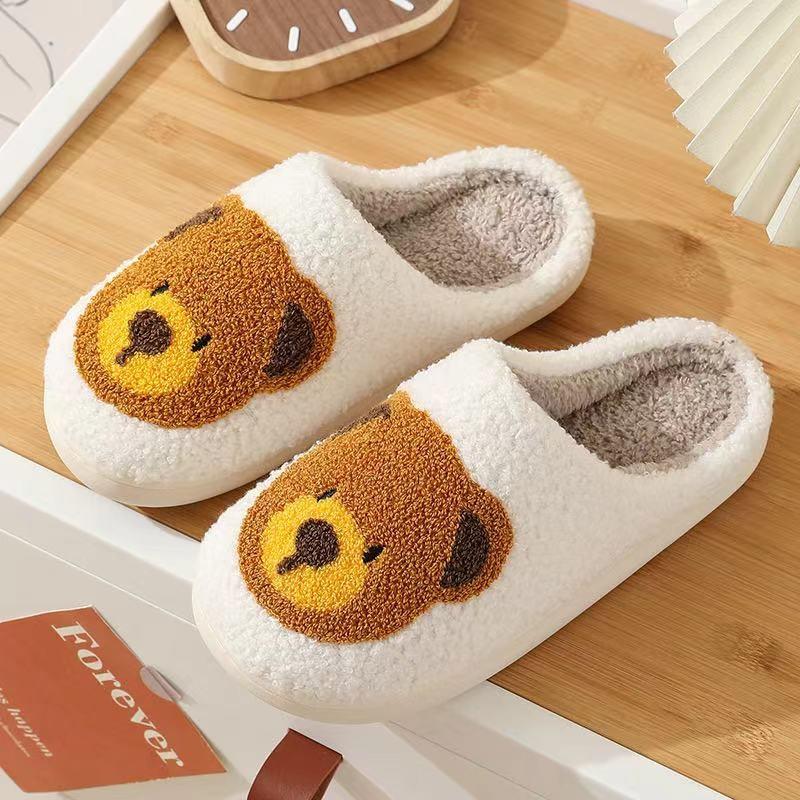 Cute Bear Fluffy Slippers Product Image