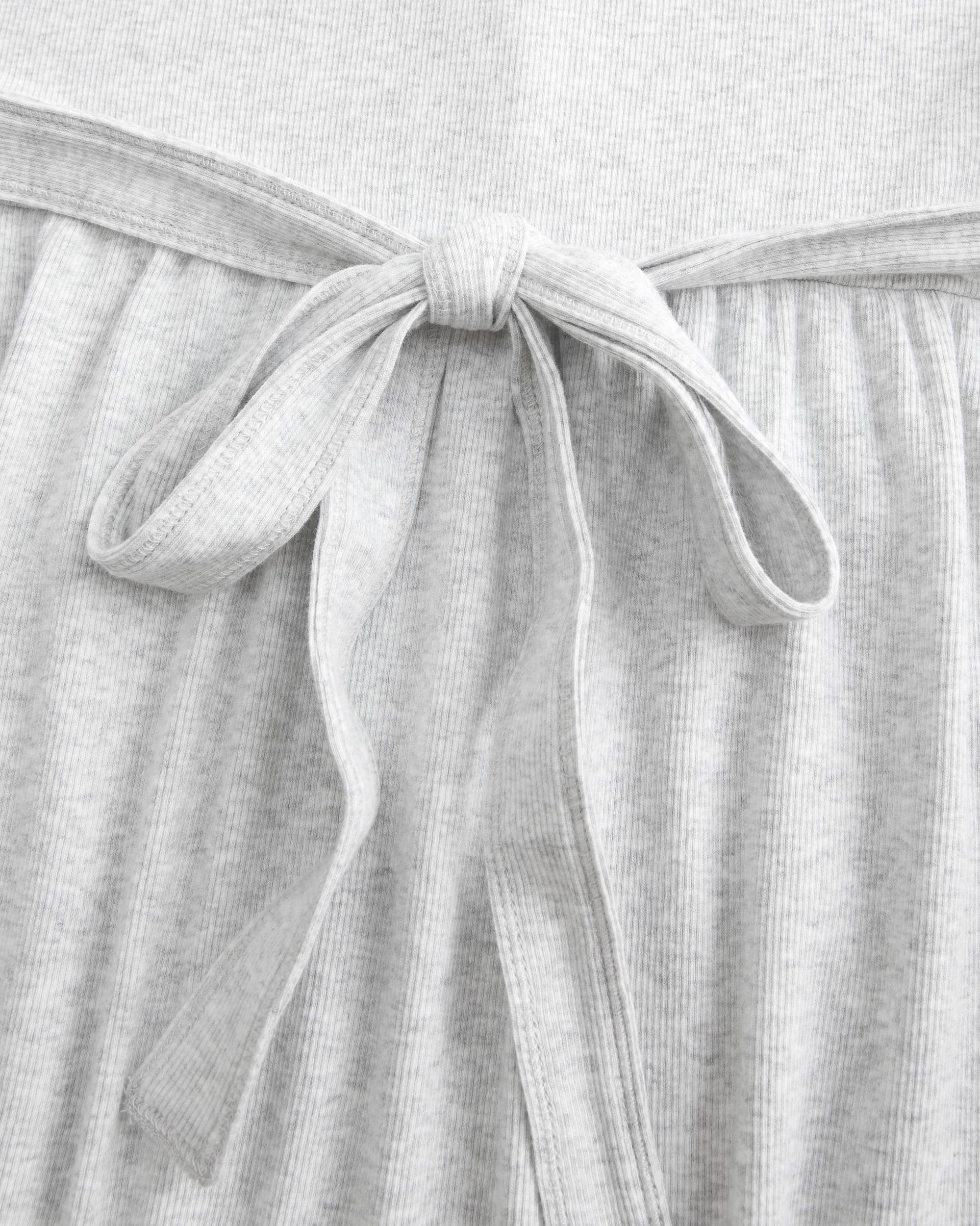 Tie-Back Henley Babydoll Top Product Image