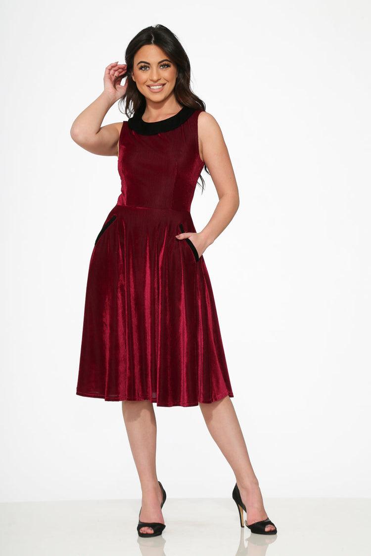 Purple Kurtroy with Black Collor Swing Dress Product Image