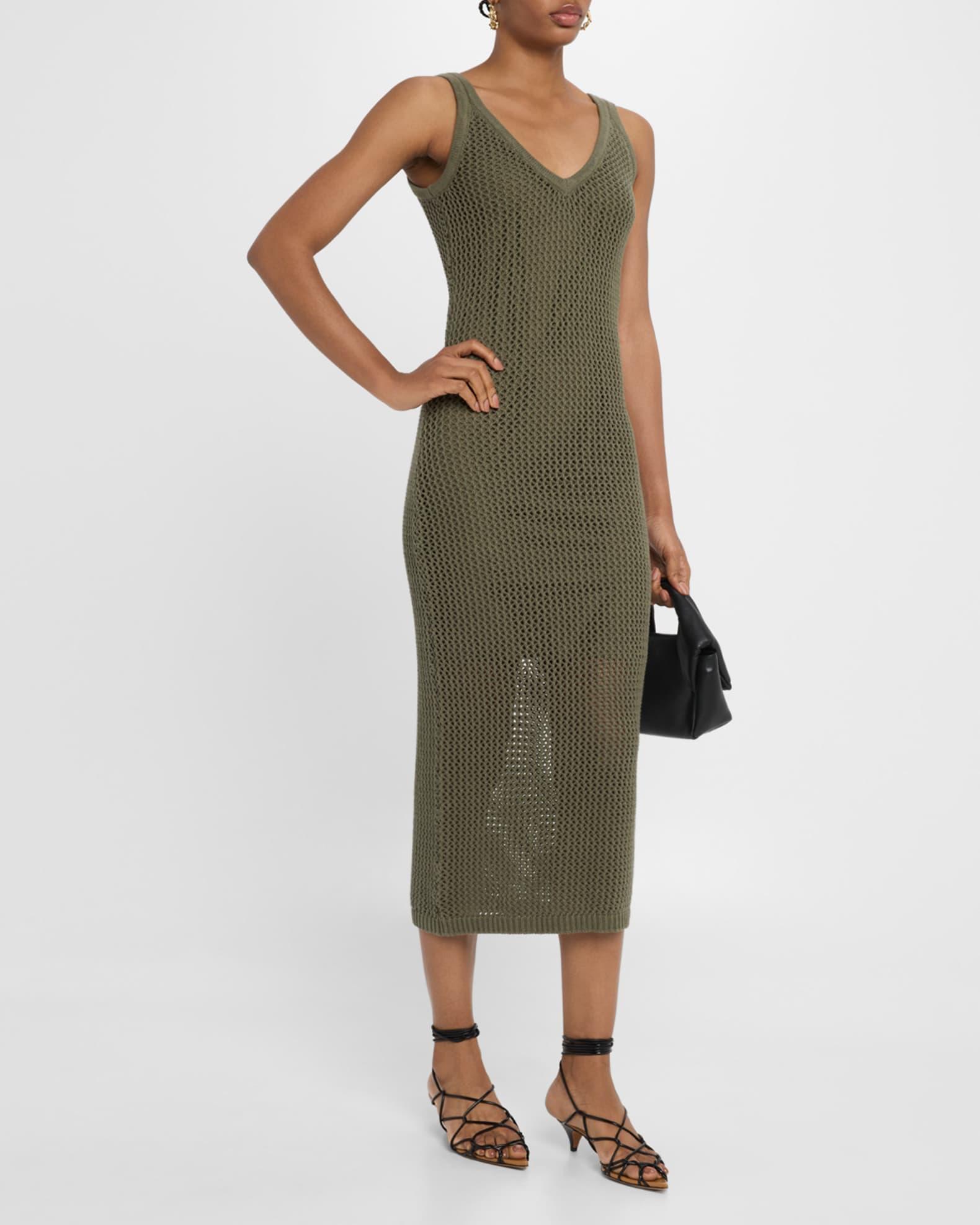 Kayla Crochet Tank Midi Dress Product Image