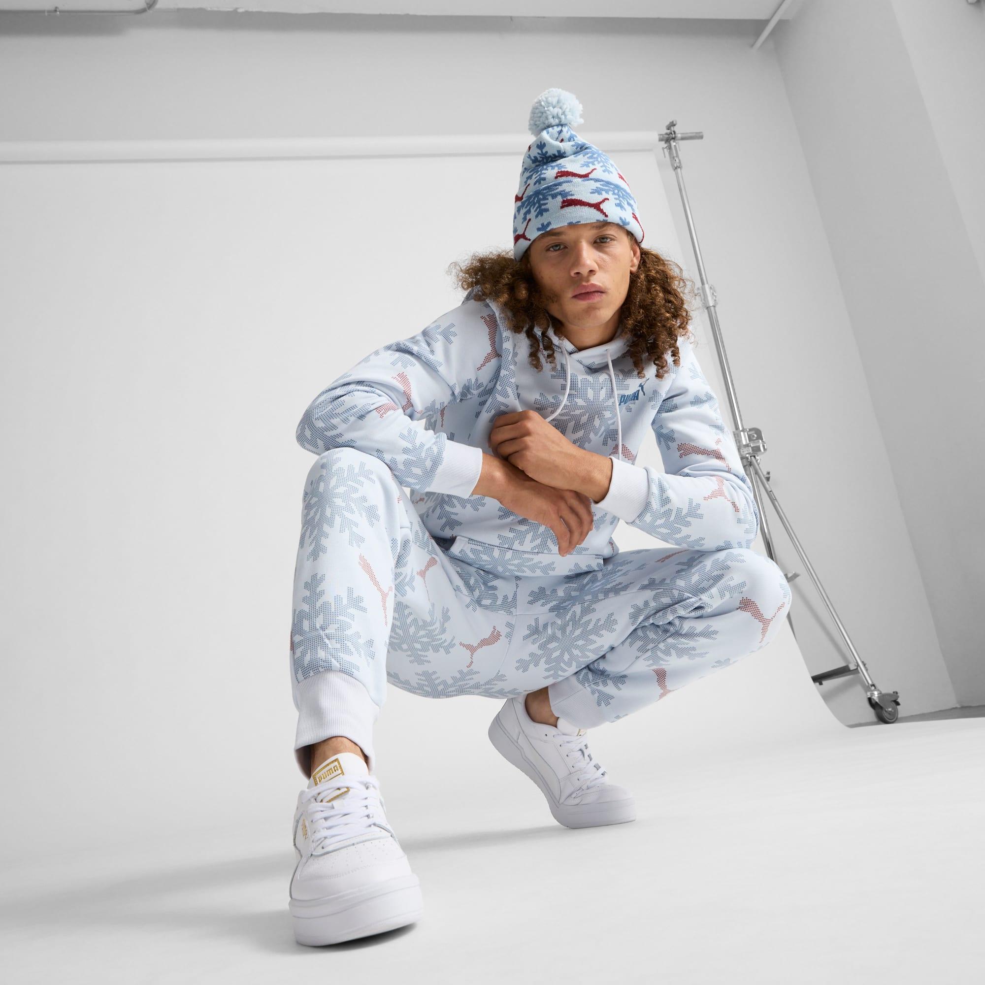 Fair Isle Winter Pom Pom Snowflake Beanie Product Image