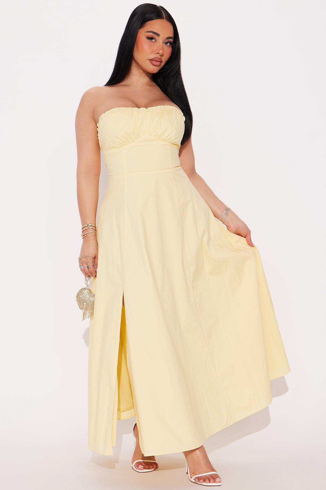 Lorena Maxi Dress - Yellow Product Image