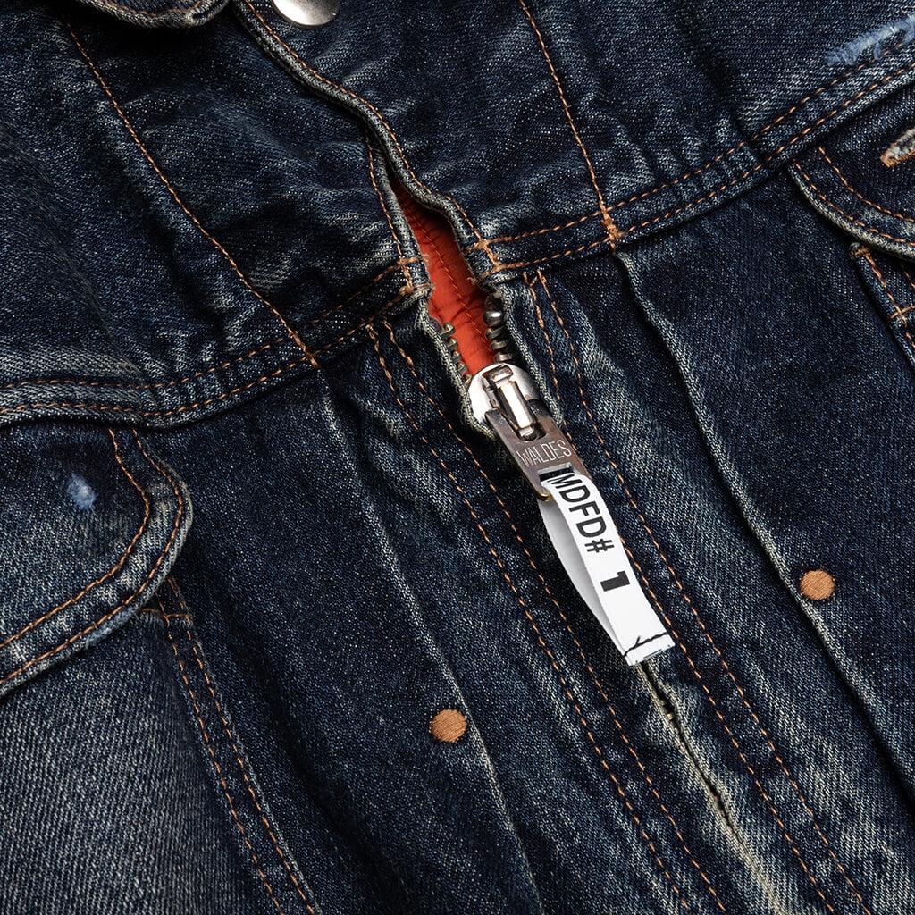 Flight Jacket Layered Denim - Indigo Male Product Image