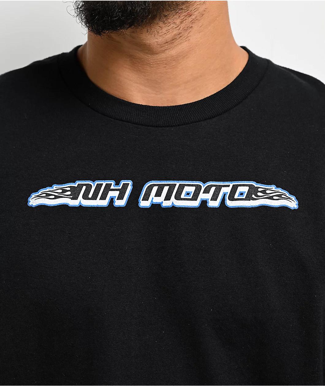 Ninth Hall Moto Black Long Sleeve T-Shirt Product Image