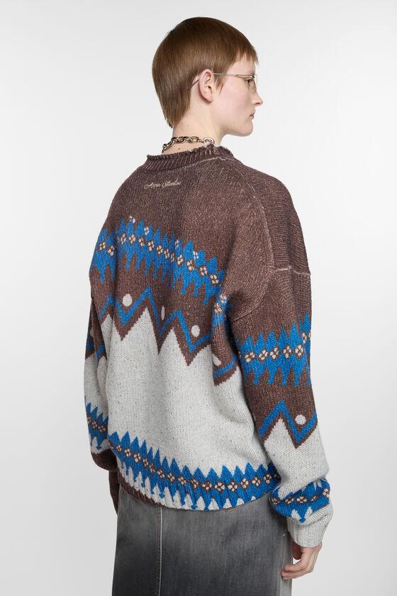 Jacquard wool cardigan Product Image