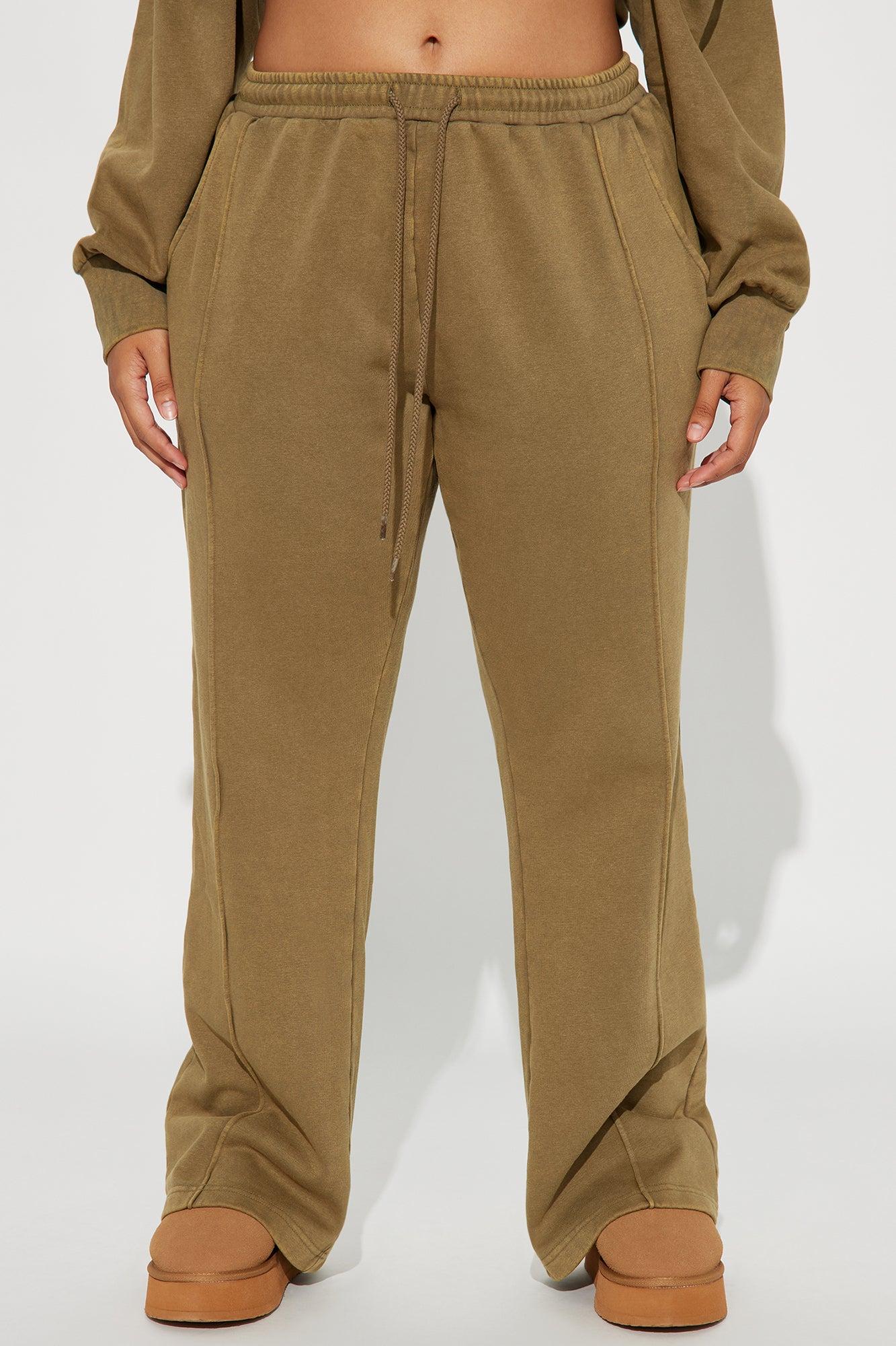 Chill Out Lounge Flare Pant - Olive Product Image