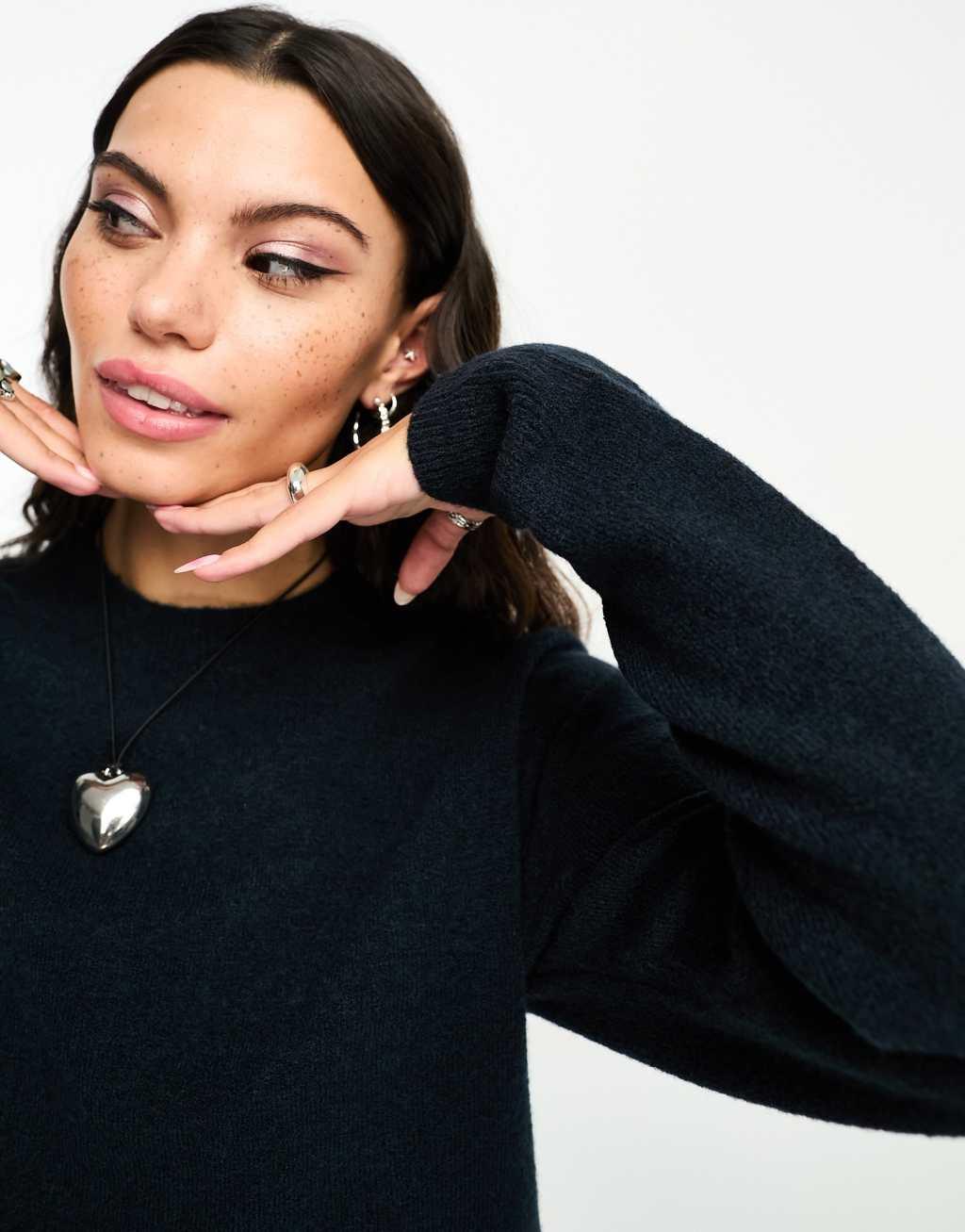 Weekday Ayla knitted sweater melange Product Image