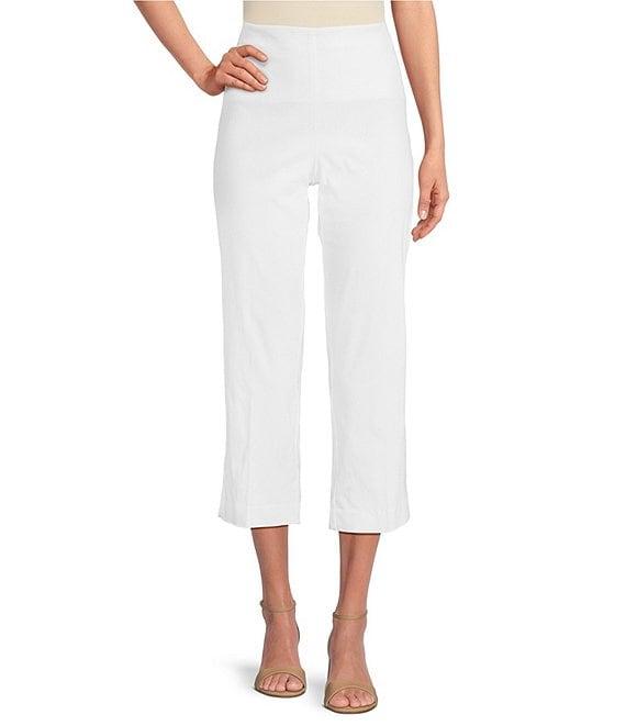 Ali Miles Flat Front Stretch Ponte Pants Product Image