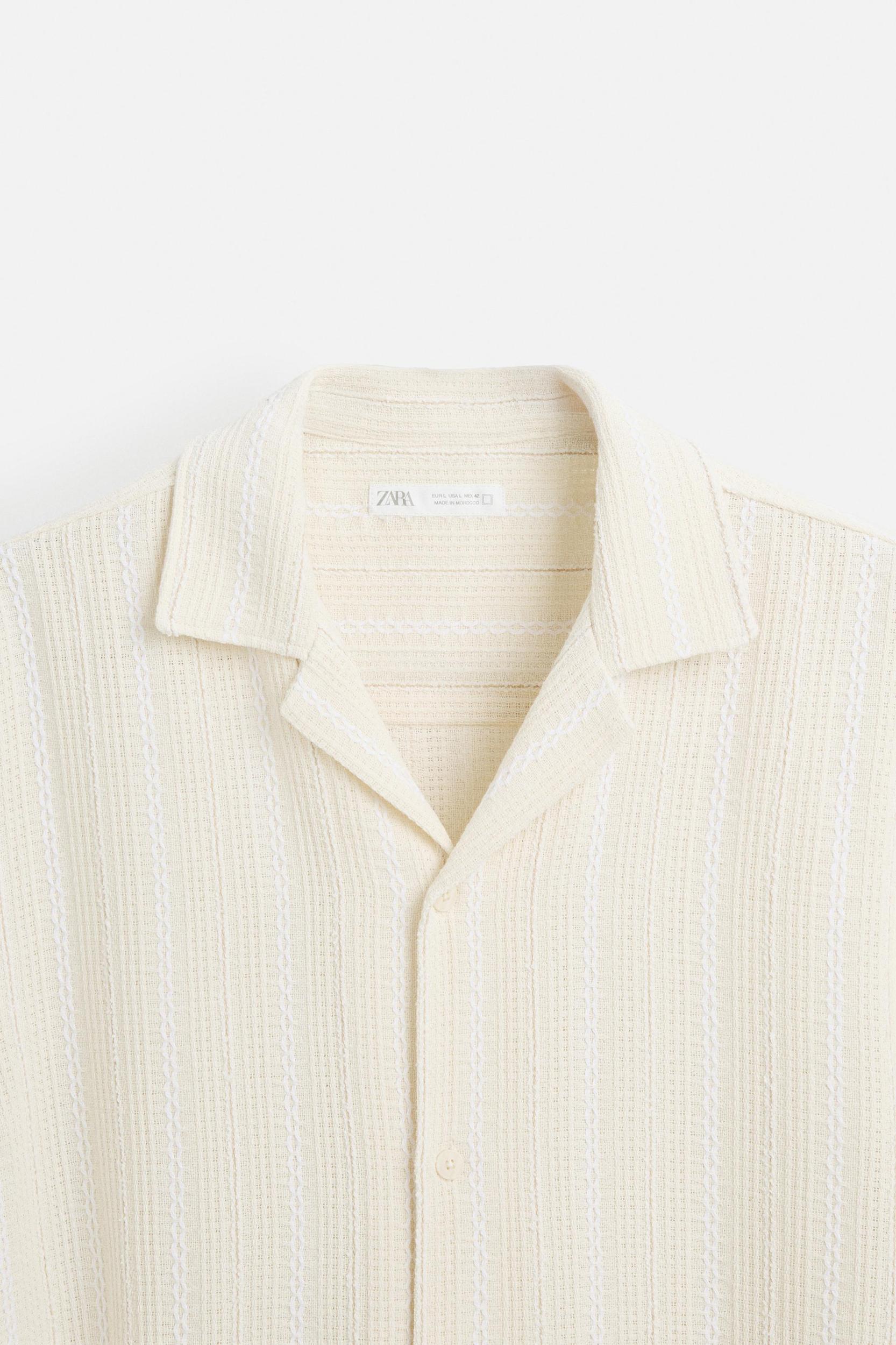 TEXTURED STRIPED SHIRT Product Image