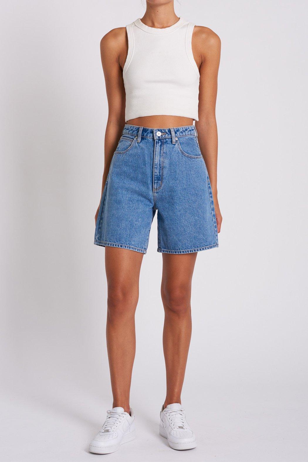 Carrie Long Denim Short Product Image