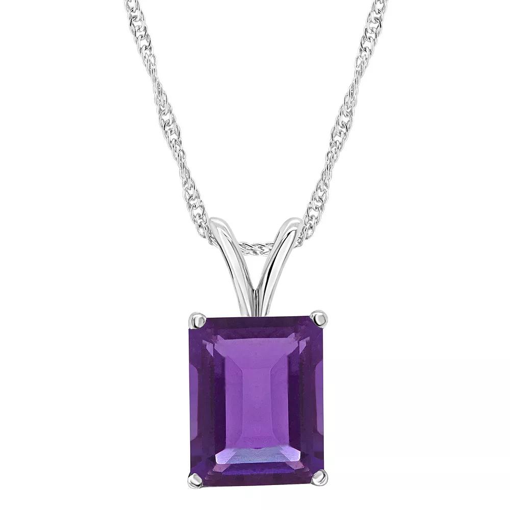 Alyson Layne Sterling Silver Gemstone Pendant Necklace, Women's,  Product Image