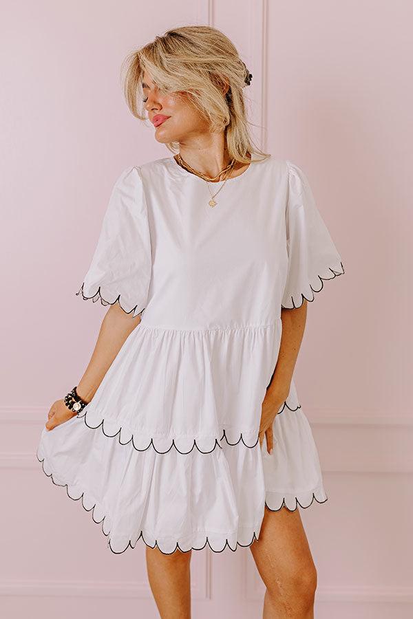 State Of Grace Scalloped Mini Dress Product Image