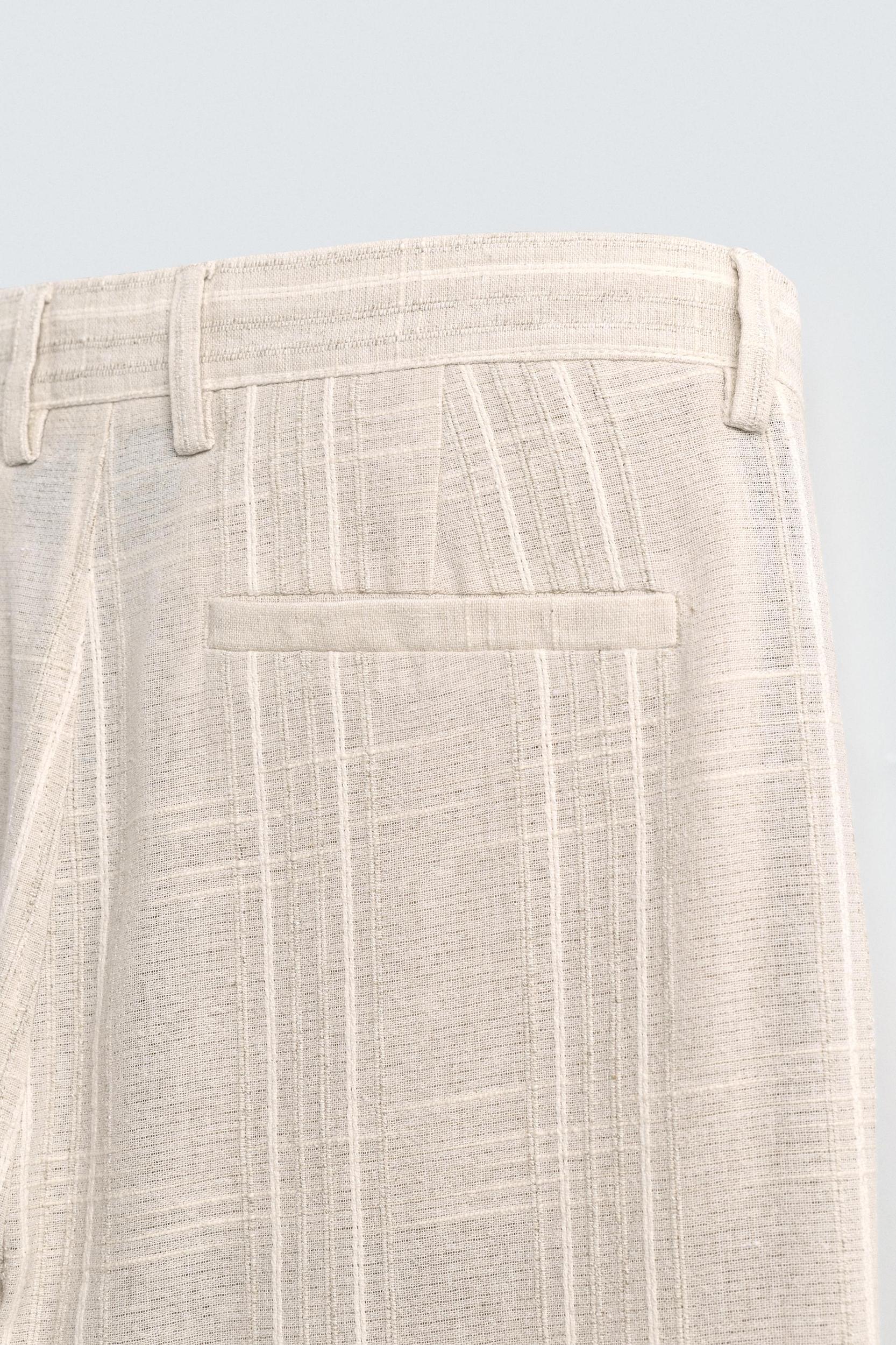 REGULAR FIT STRIPED PANTS Product Image