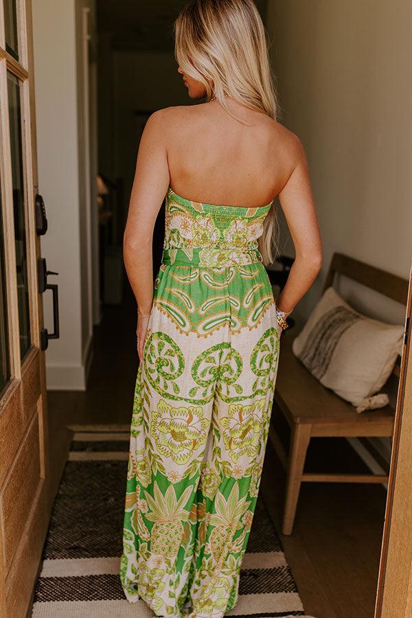 Vacay Vibes Wide Leg Smocked Jumpsuit Product Image