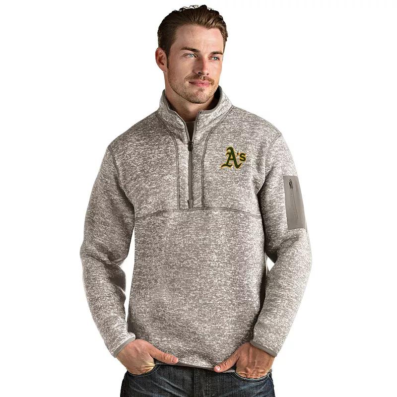 Men's Oakland Athletics 1/4 Zip Pullover Sweater,  Product Image