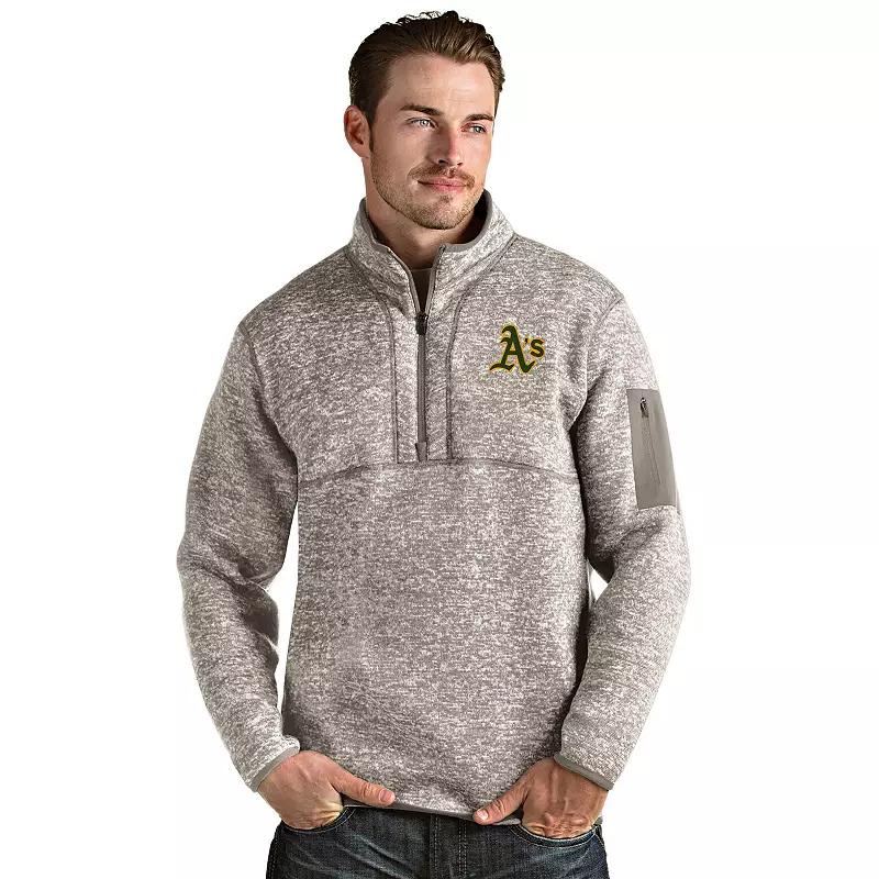 Men's Oakland Athletics 1/4 Zip Pullover Sweater,  Product Image
