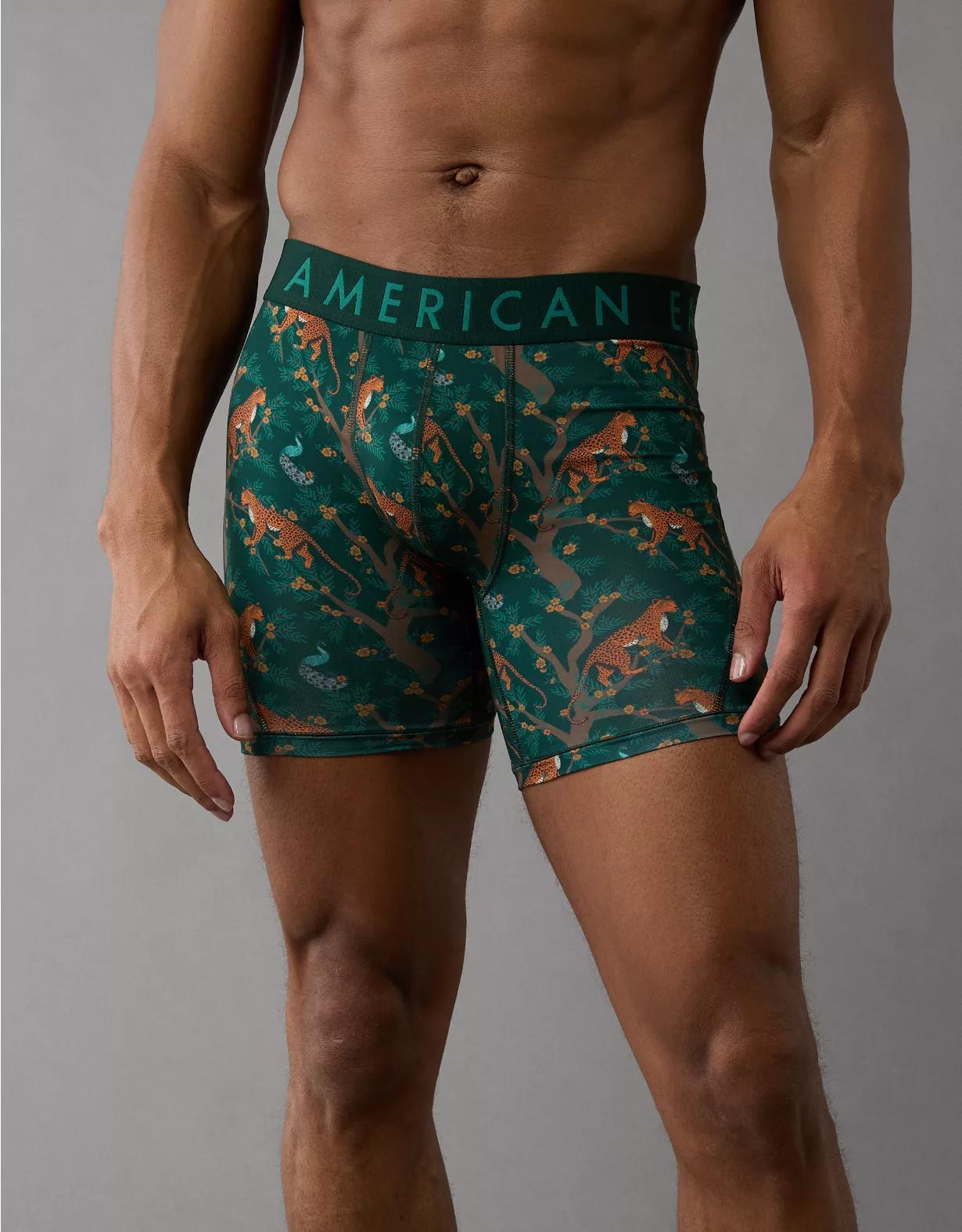 AEO Men's Tropical Leopards 6" Flex Boxer Brief Product Image
