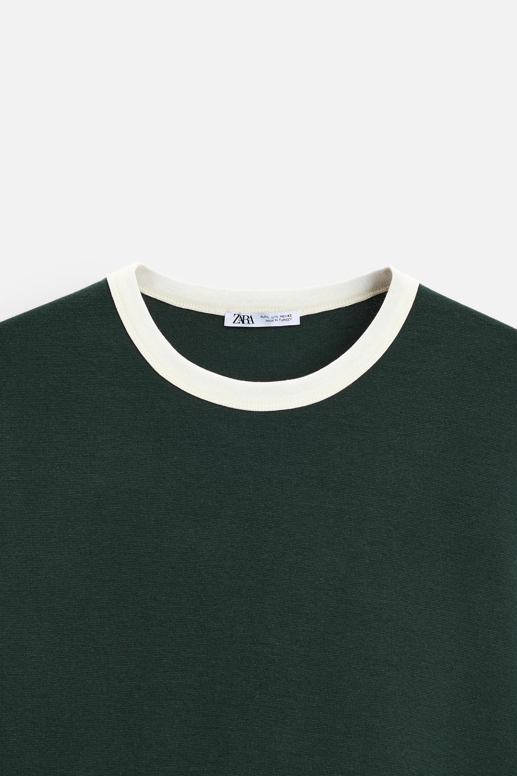 BASIC CONTRAST RIB T-SHIRT Product Image