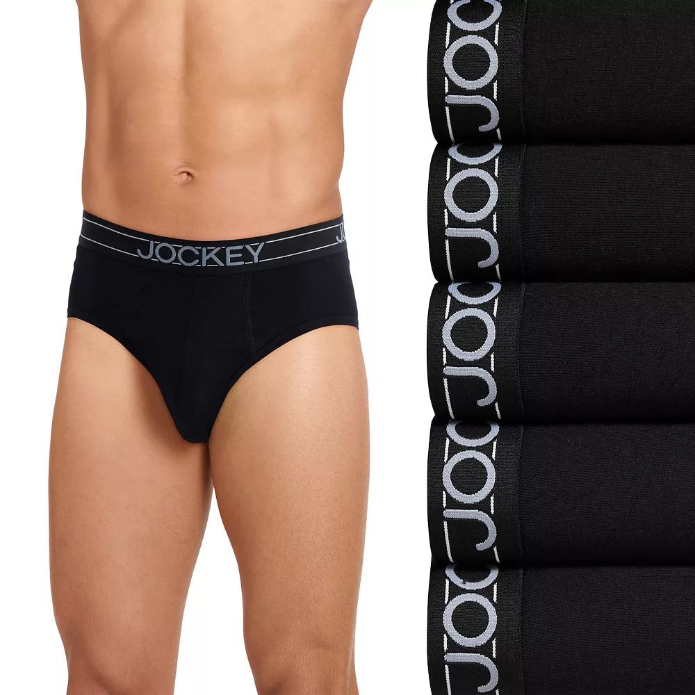 Men's Jockey® 5-Pack Lightweight Cotton Blend Brief,  Product Image