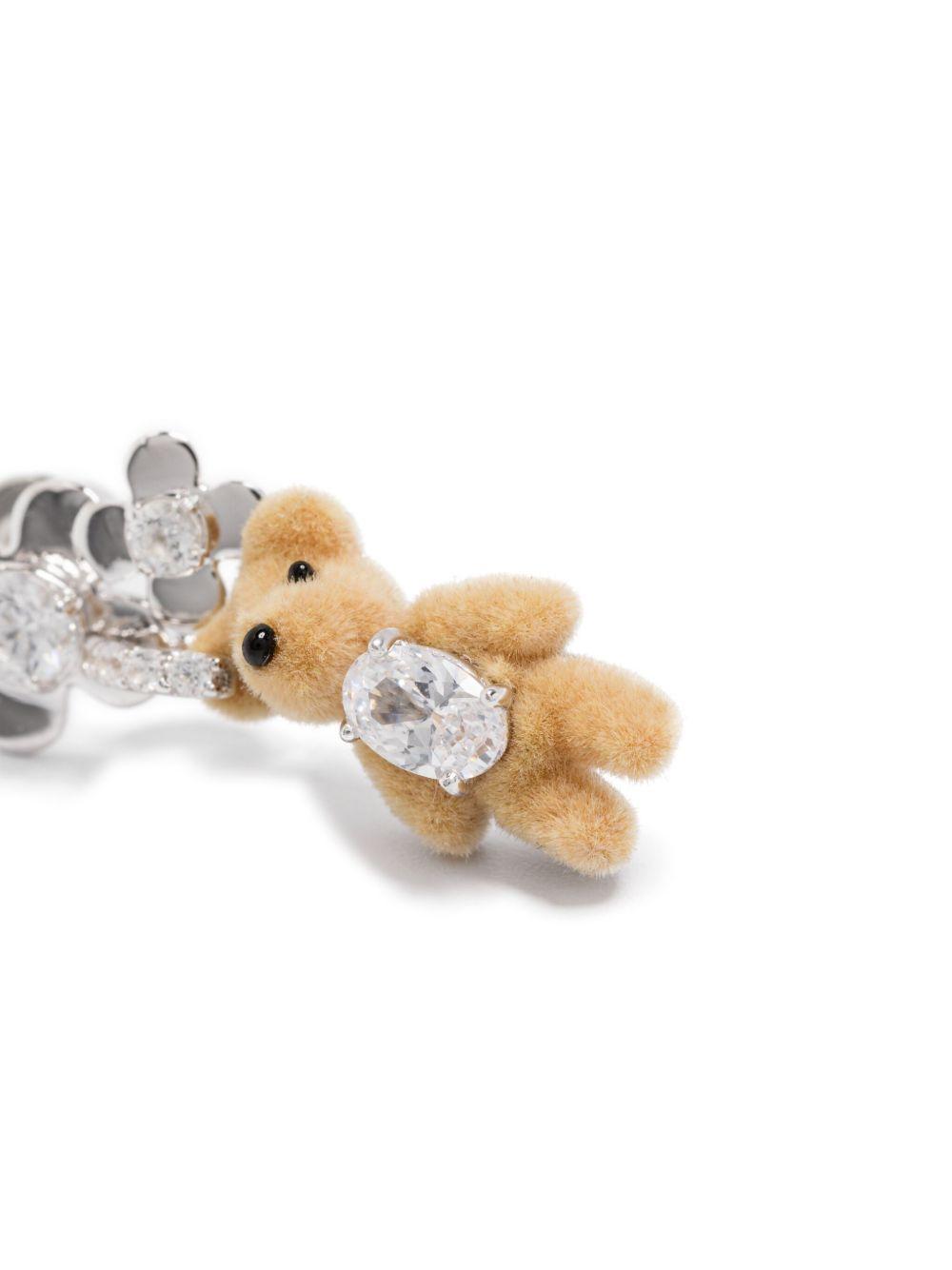 mini bear flower earrings Product Image