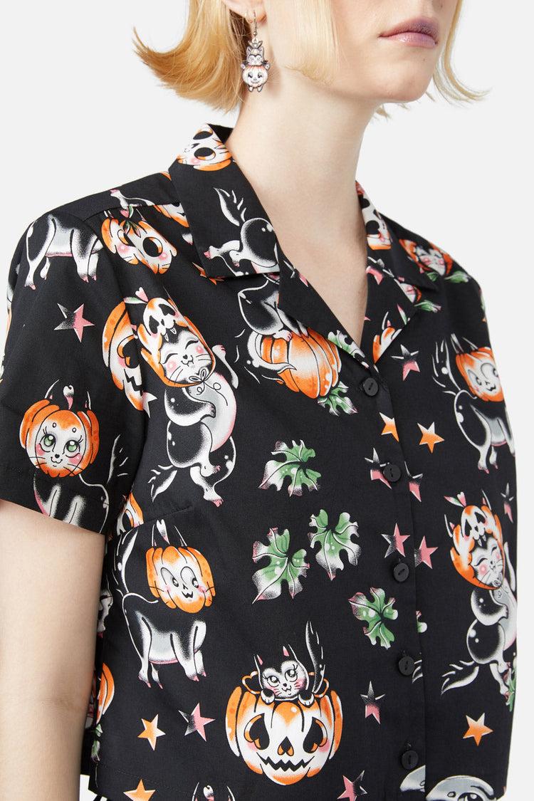Pumpkin Patch Kitty Blouse Product Image