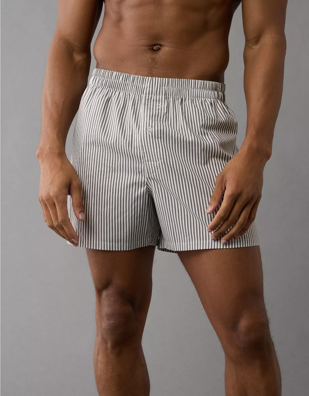 AEO Men's Striped Poplin Pocket Boxer Short Product Image