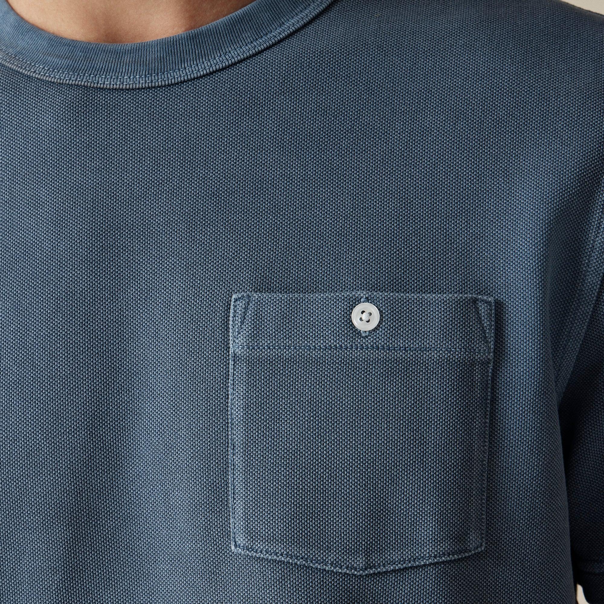 Washed piqué pocket T-shirt Product Image