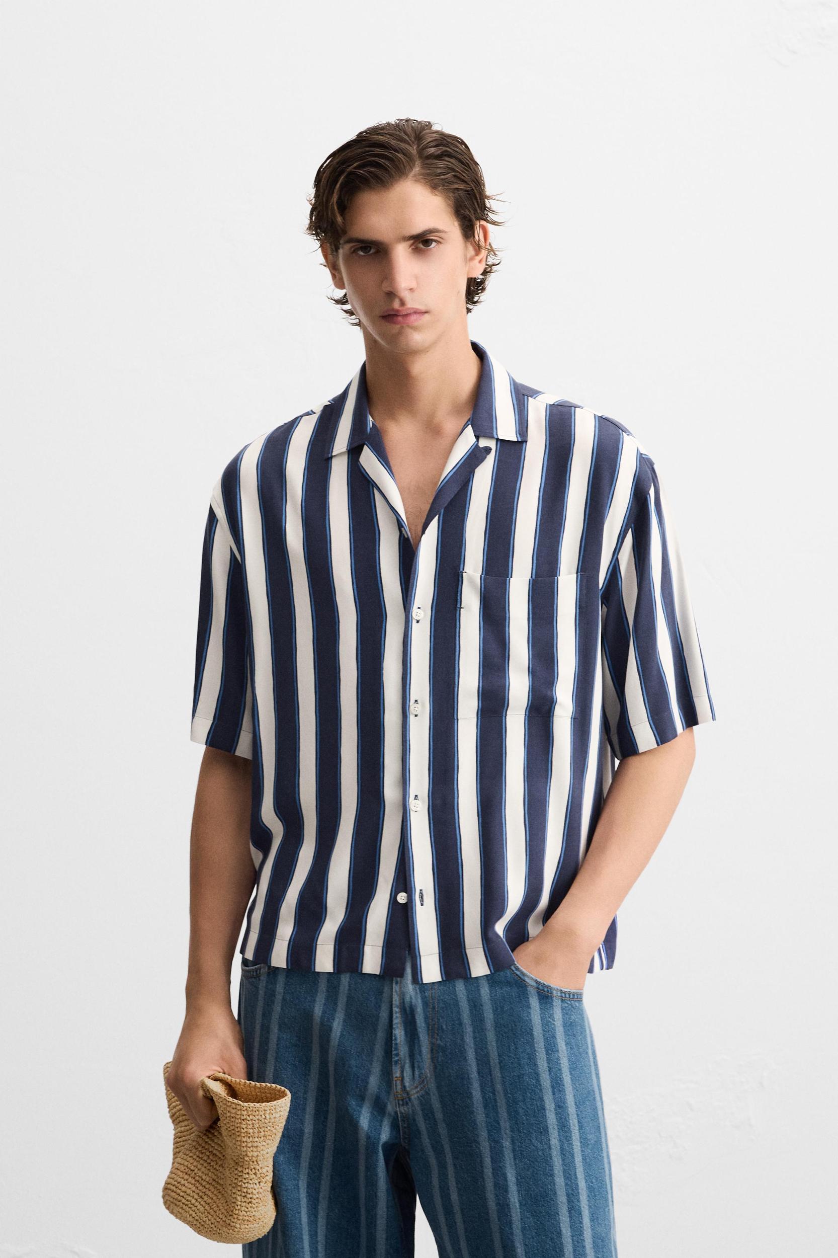 VISCOSE STRIPED SHIRT Product Image