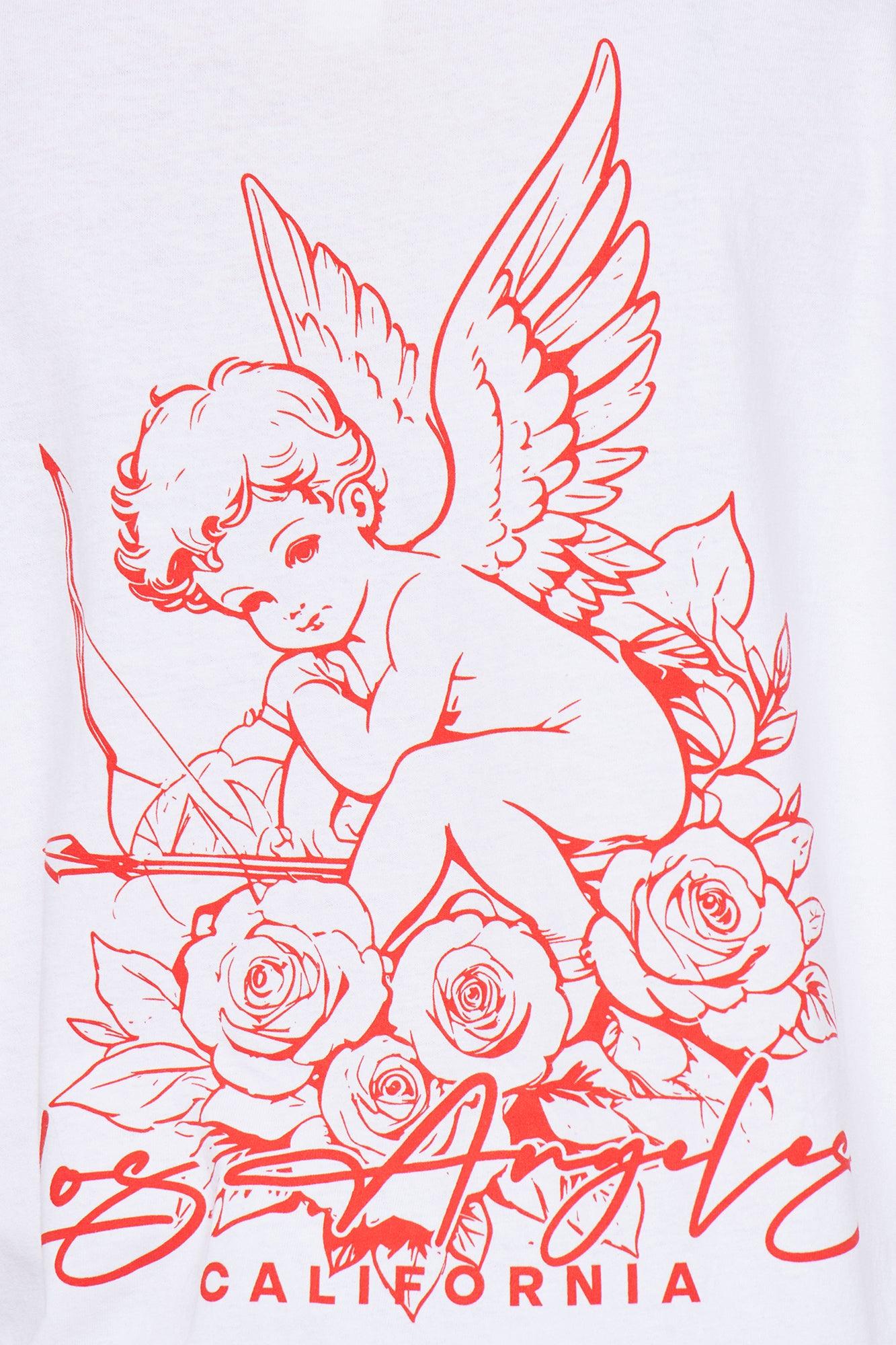 Heaven Sent LA Oversized Tee - White Product Image