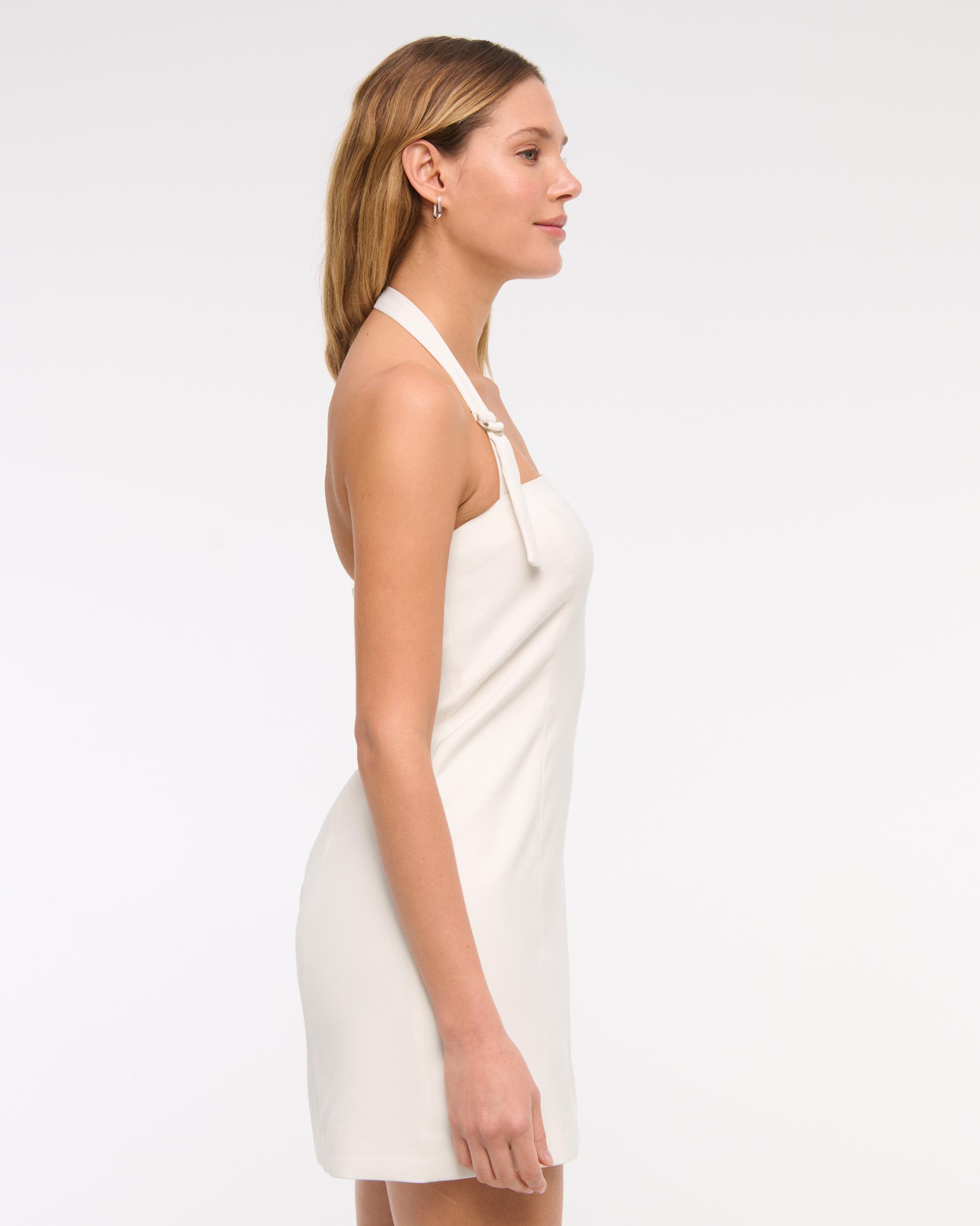 Halter Tailored Mini Dress Product Image