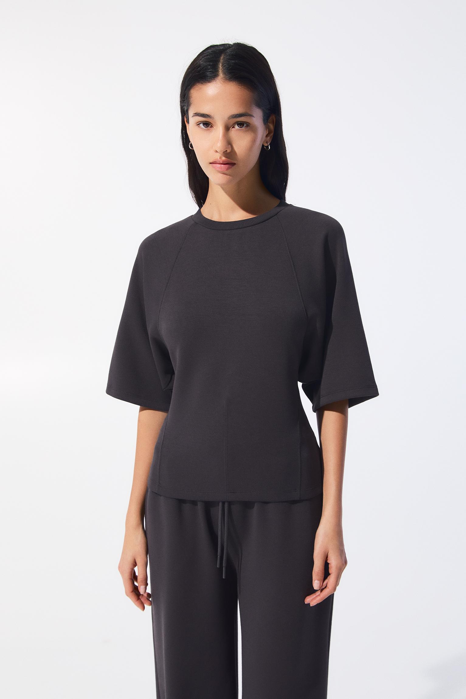 Soft touch short sleeve sweatshirt Product Image