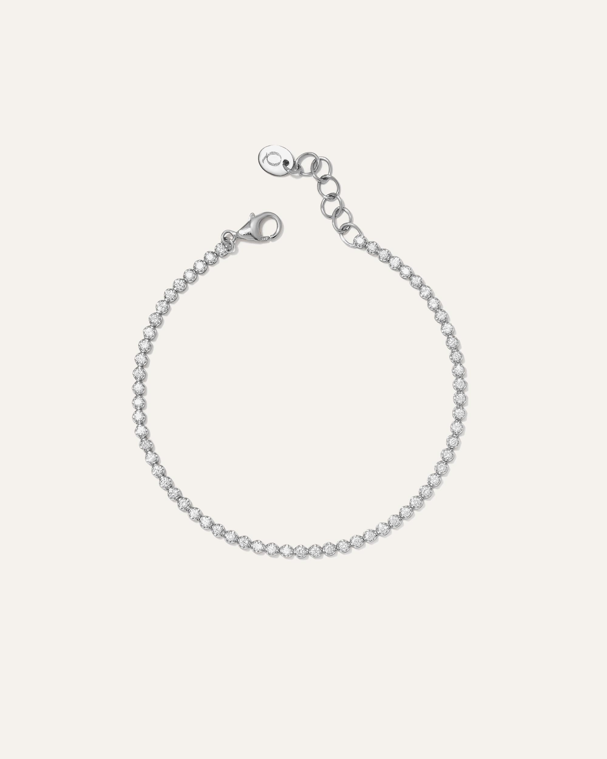 Quince | Women's 14K Gold Diamond Petite Tennis Bracelet Product Image