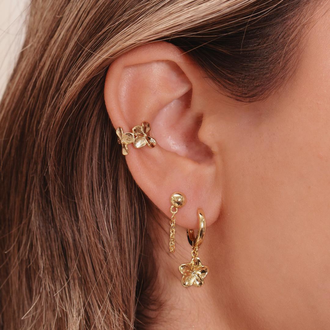 Hibiscus Ear Cuff Product Image