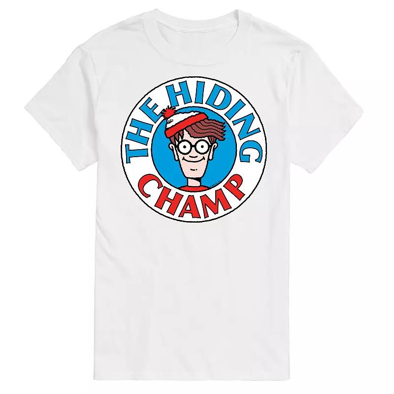 Men's Where's Waldo The Hiding Champ Graphic Tee,  Product Image