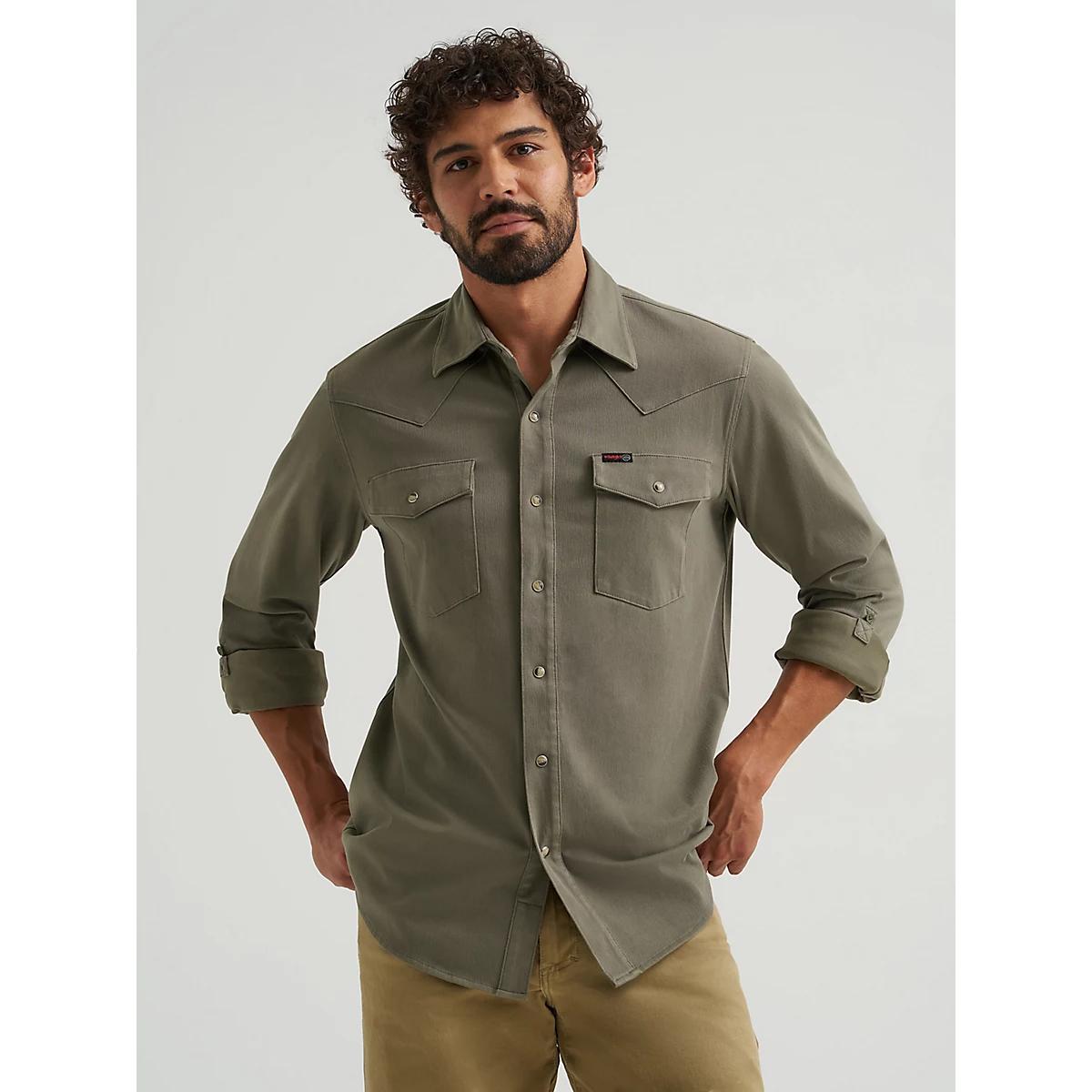 Wrangler ATG™ Men's Salida Shirt in Dusty Olive Product Image
