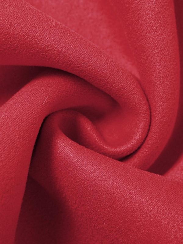 Solid Bandeau With Fuzzy Belted Choker Mini Dress Product Image