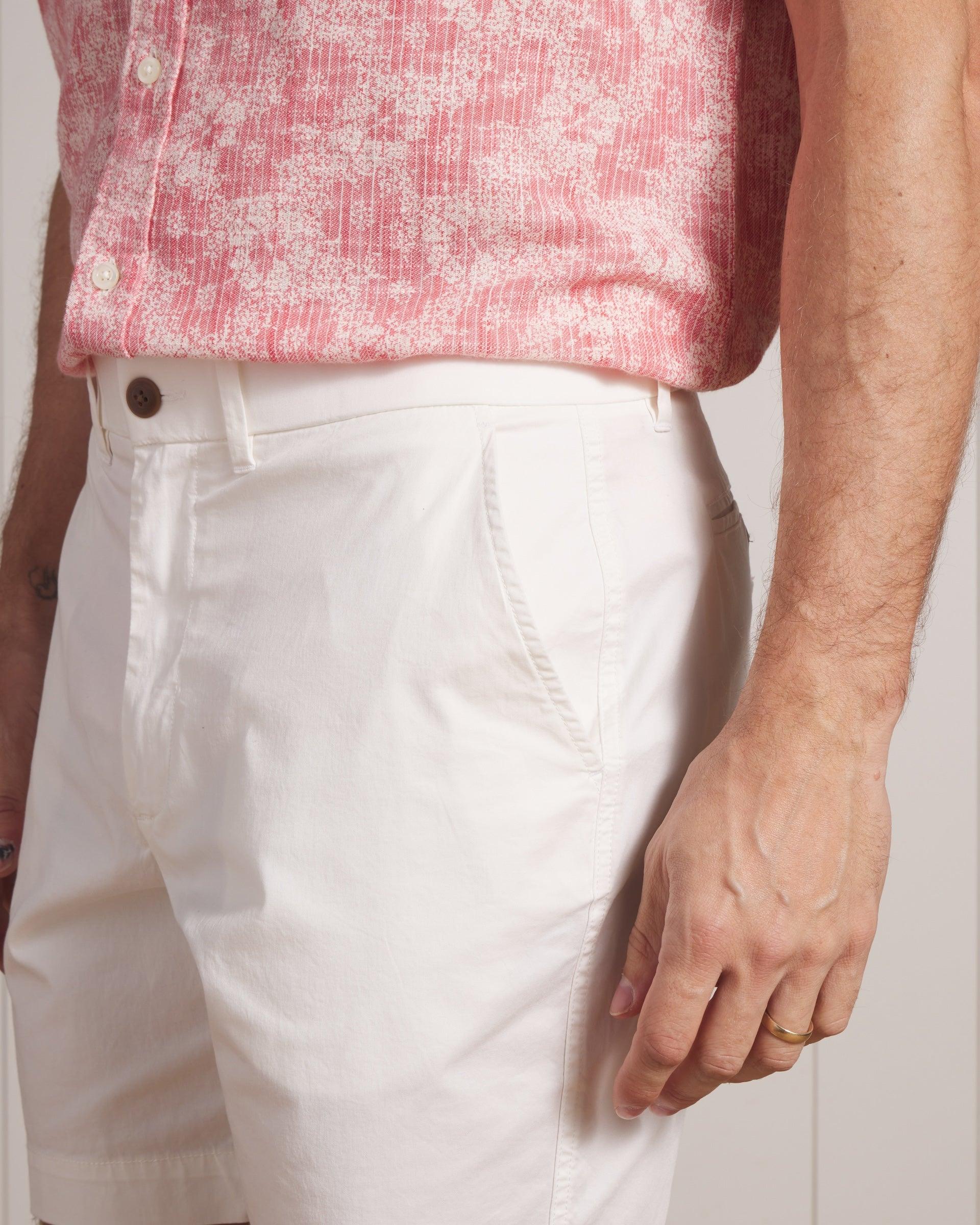 Madras Cottage Loom Printed Shirt - Red White Floral Product Image