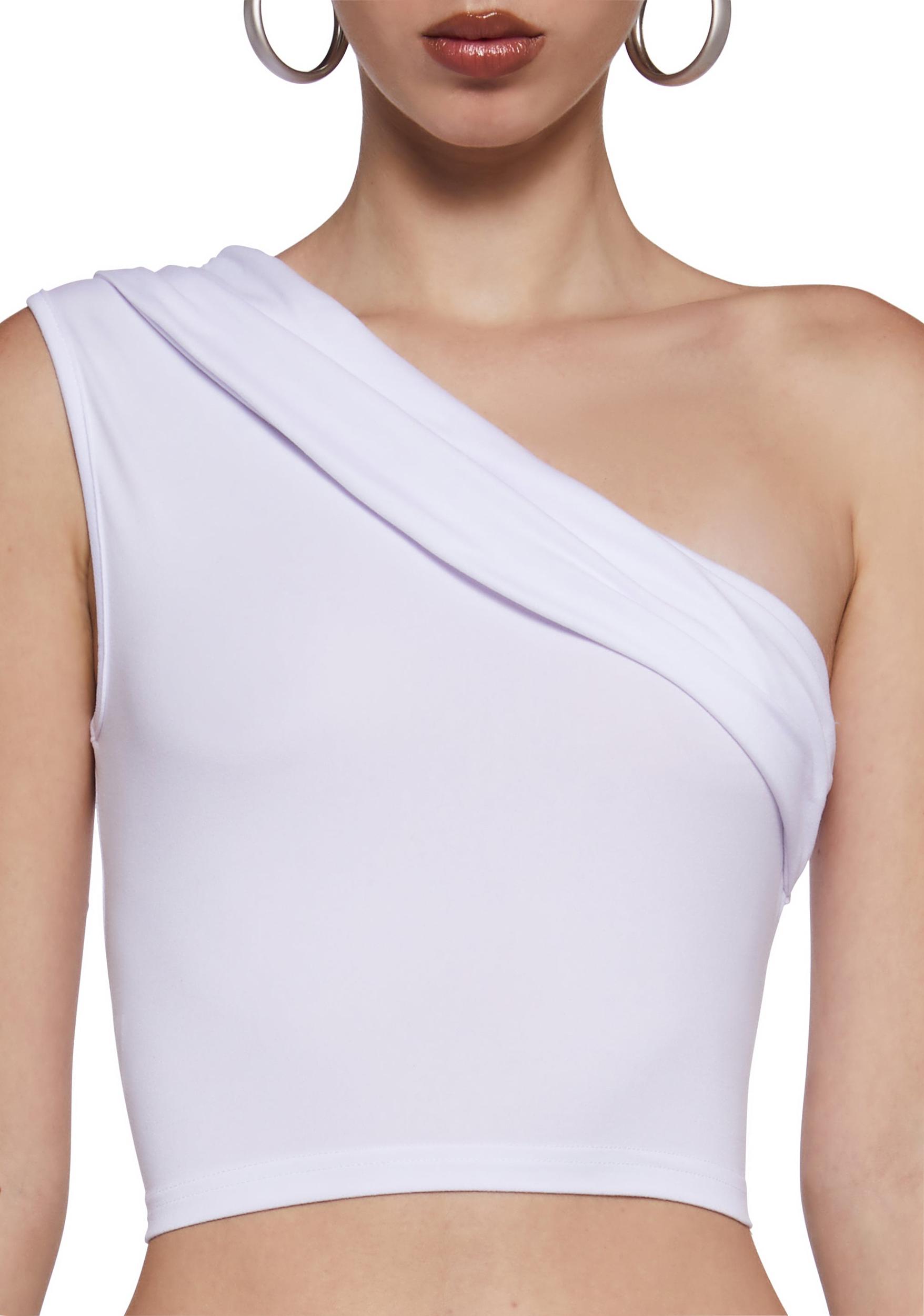 Womens Sexy Off The Shoulder Top - White Product Image