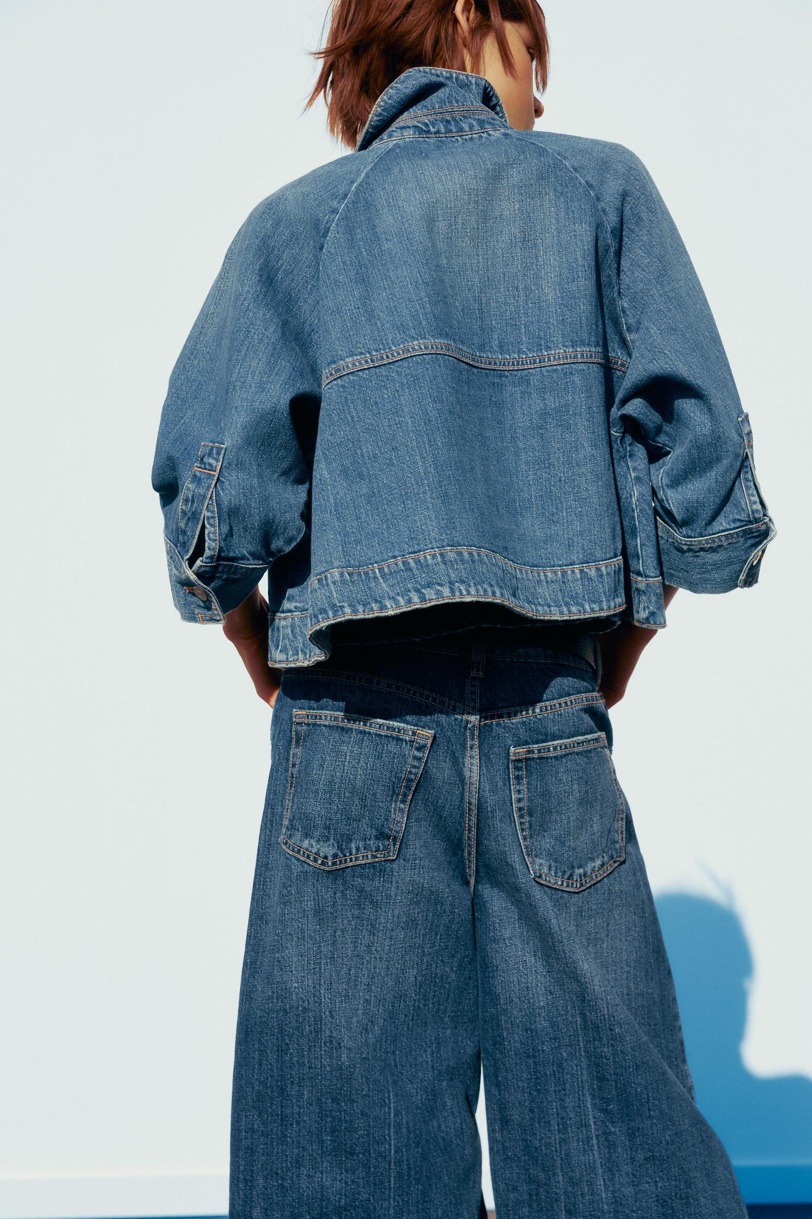 LAYERED DENIM JACKET Product Image
