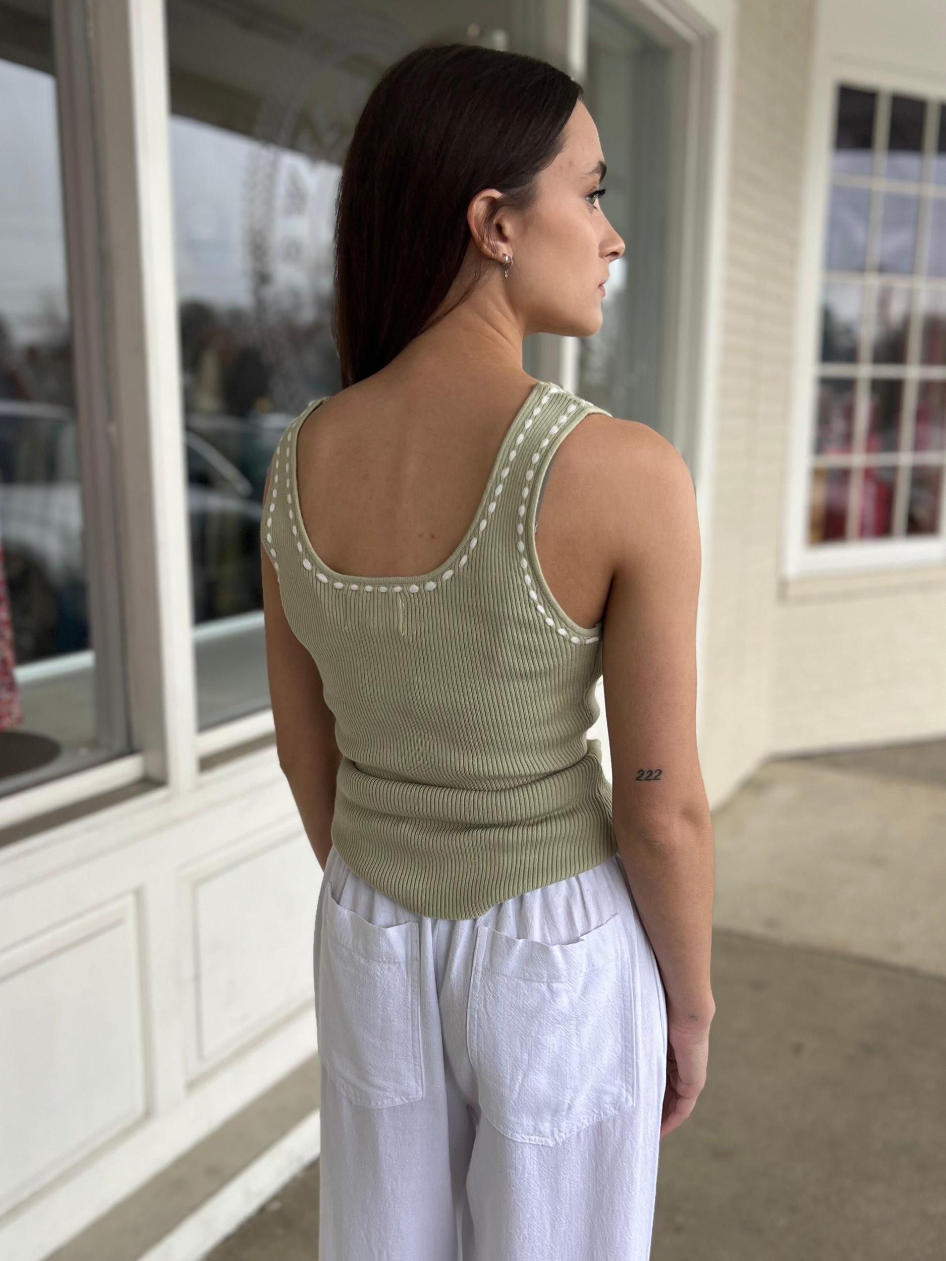 Sallie Ribbed Knit Tank Product Image