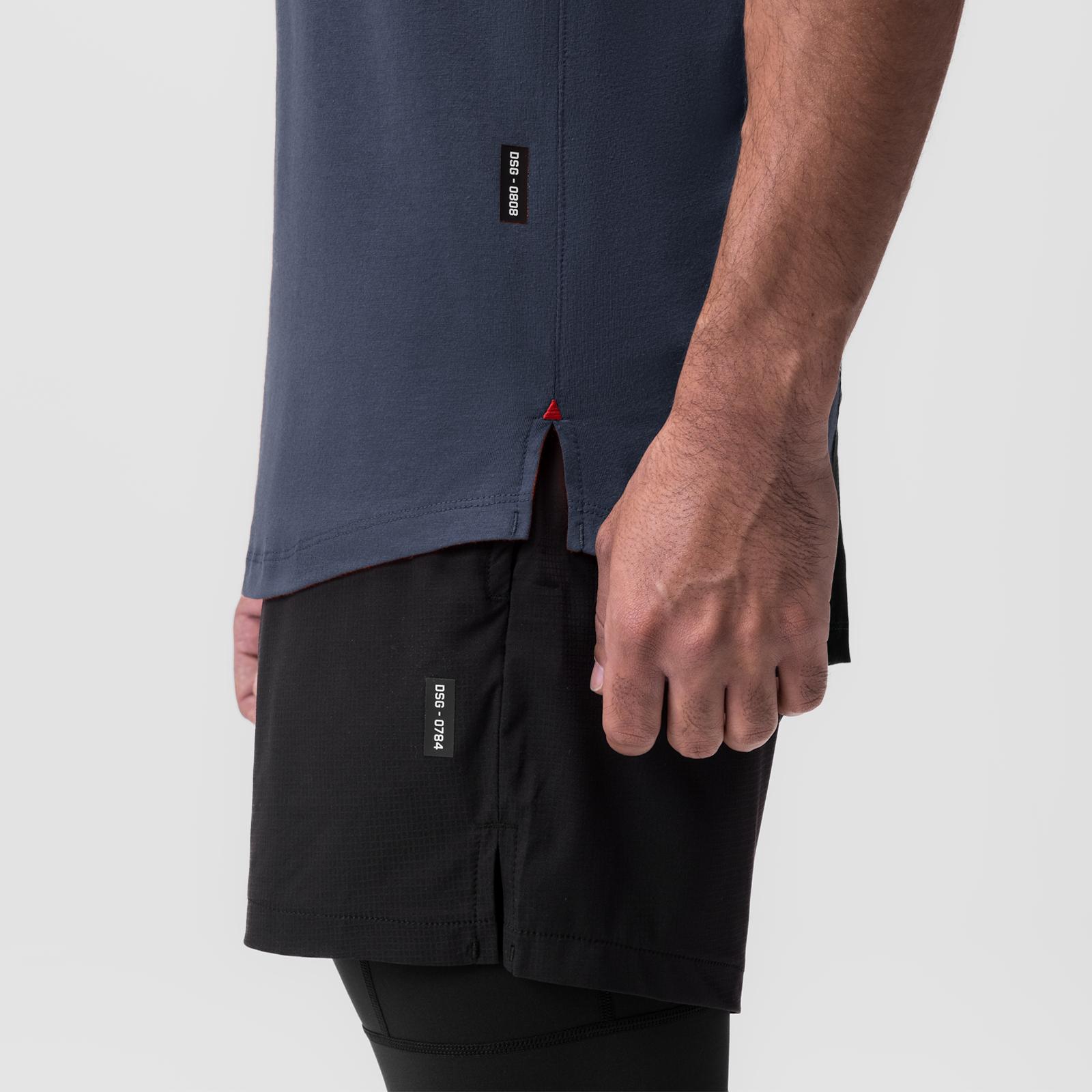 0808. Supima® Vented Tank - Navy Product Image