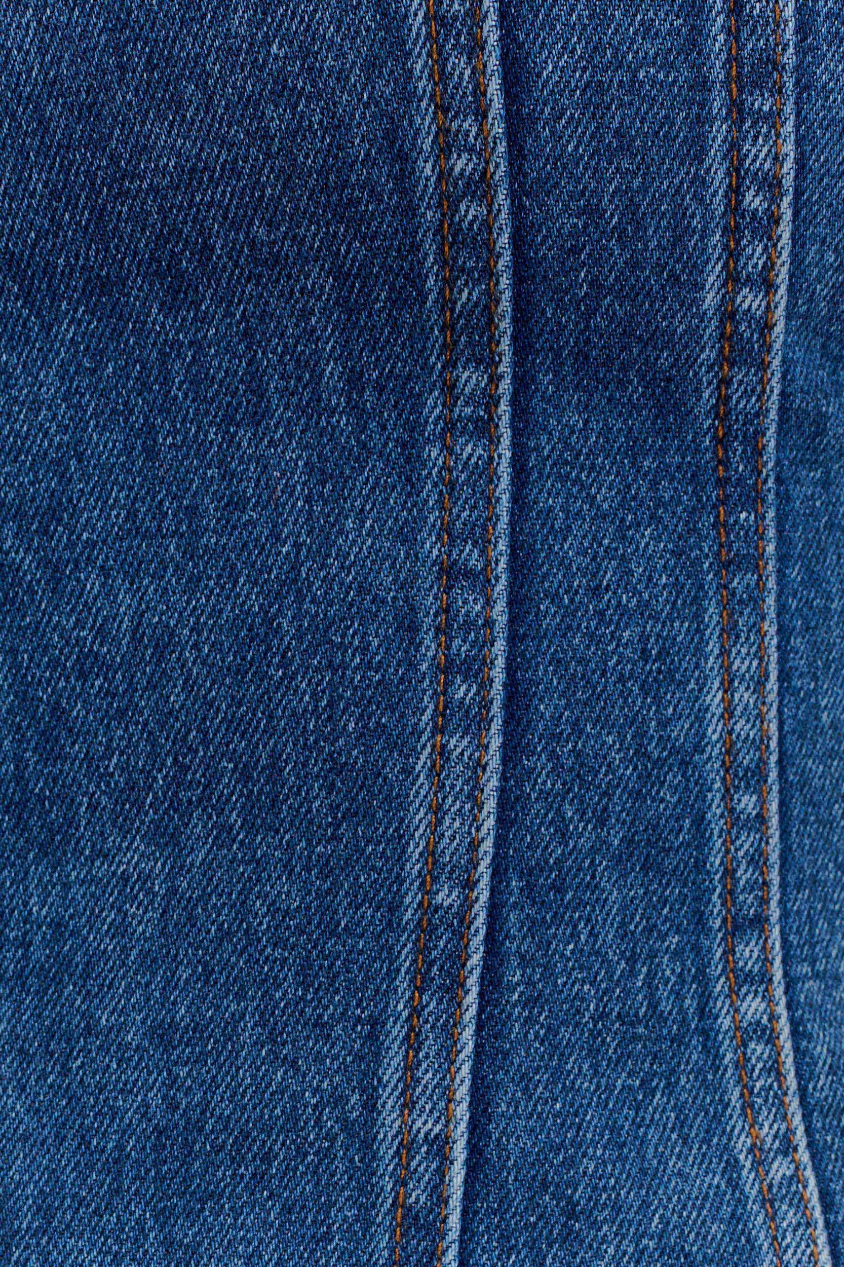 Meadow Denim Corset Halter Top - Dark Blue Product Image