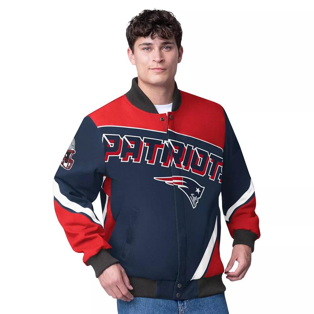 Men's G-III Extreme Navy New England Patriots Maximum Racing Full-Snap Jacket,  Product Image